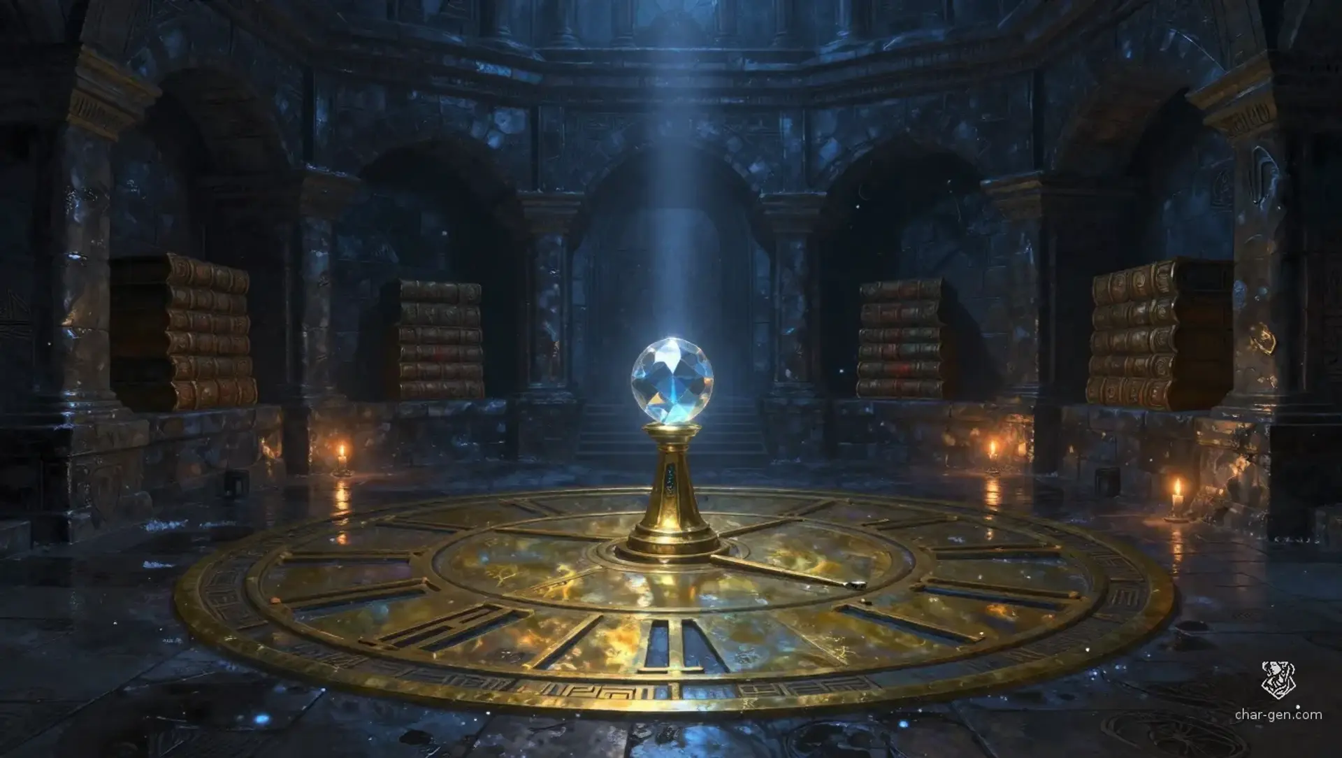 The Resonance of Temporal Echoes - AI-generated fantasy Puzzle