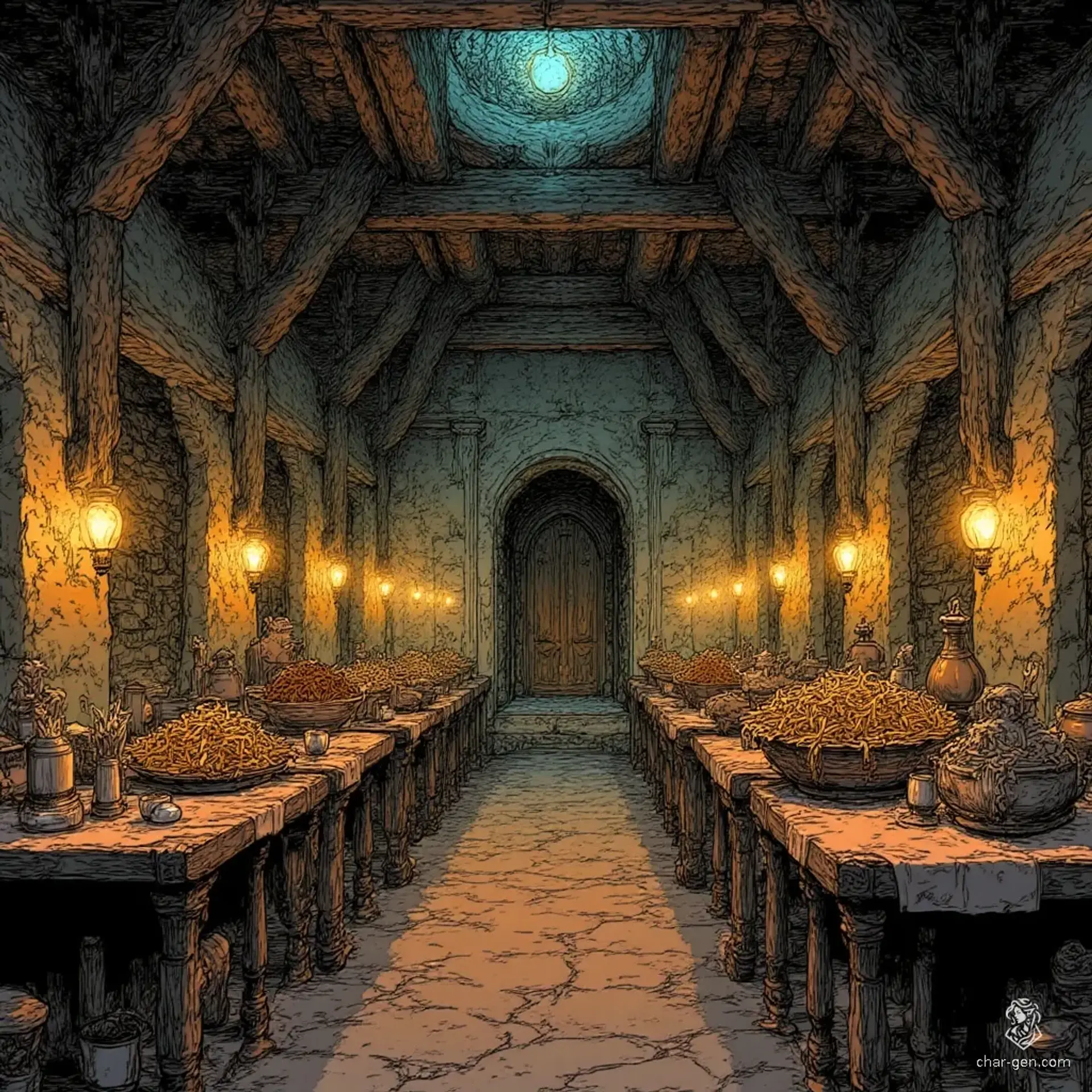 The Southern Hizzlin' All-You-Can-Eat Boss Lounge - AI-generated fantasy Tavern