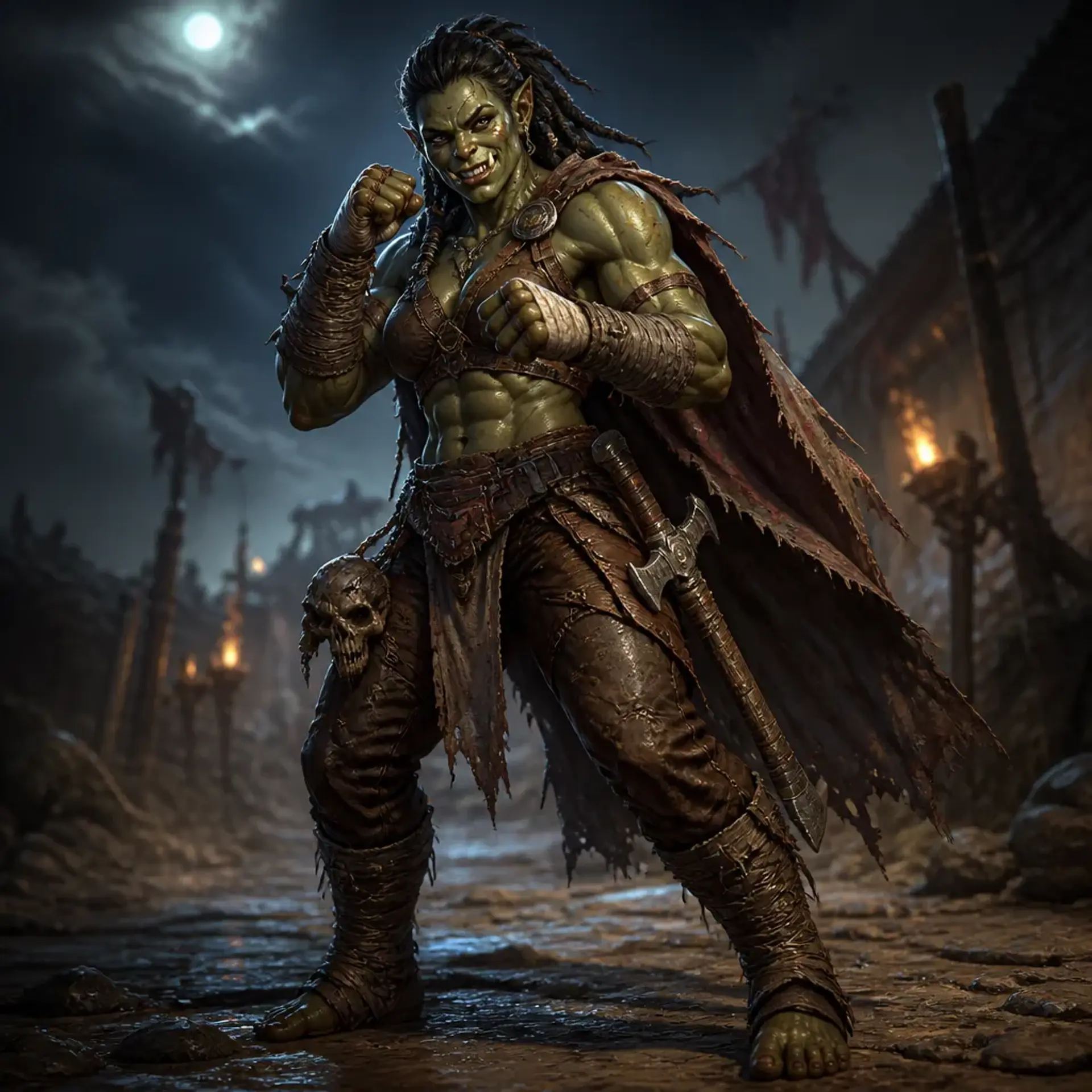 Korga Stonefist - AI-generated fantasy Character