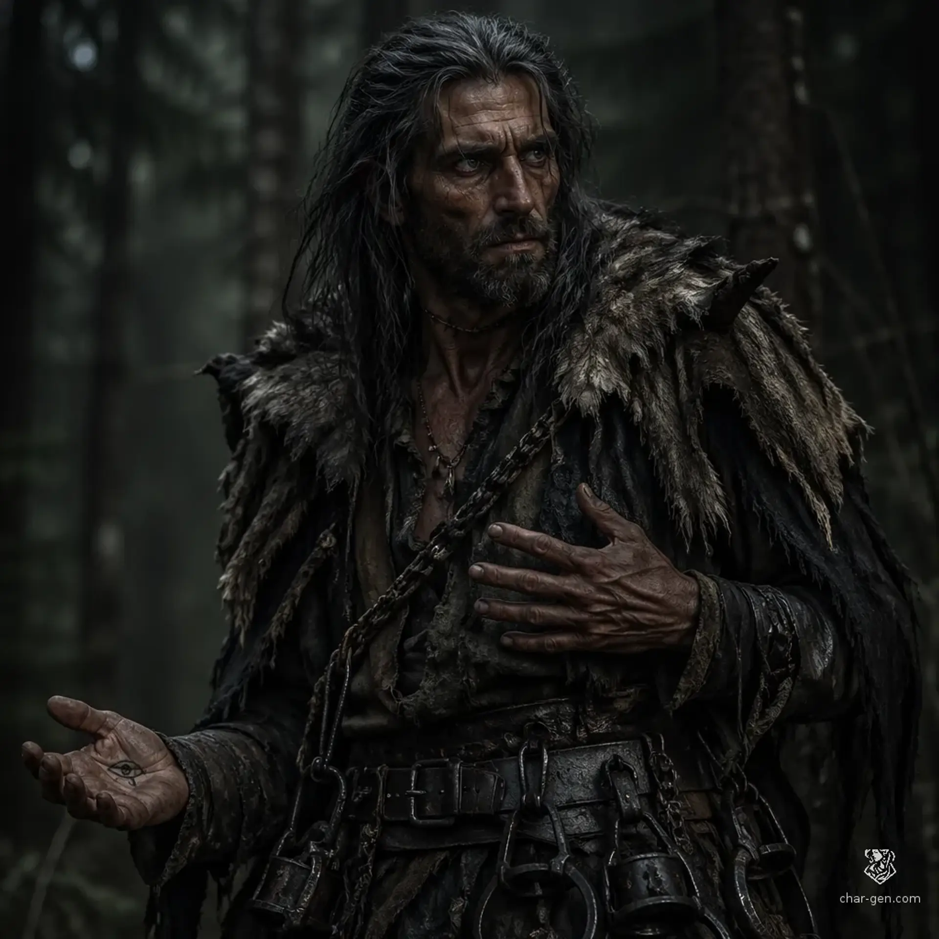 Kaelen Varkas - AI-generated fantasy NPC