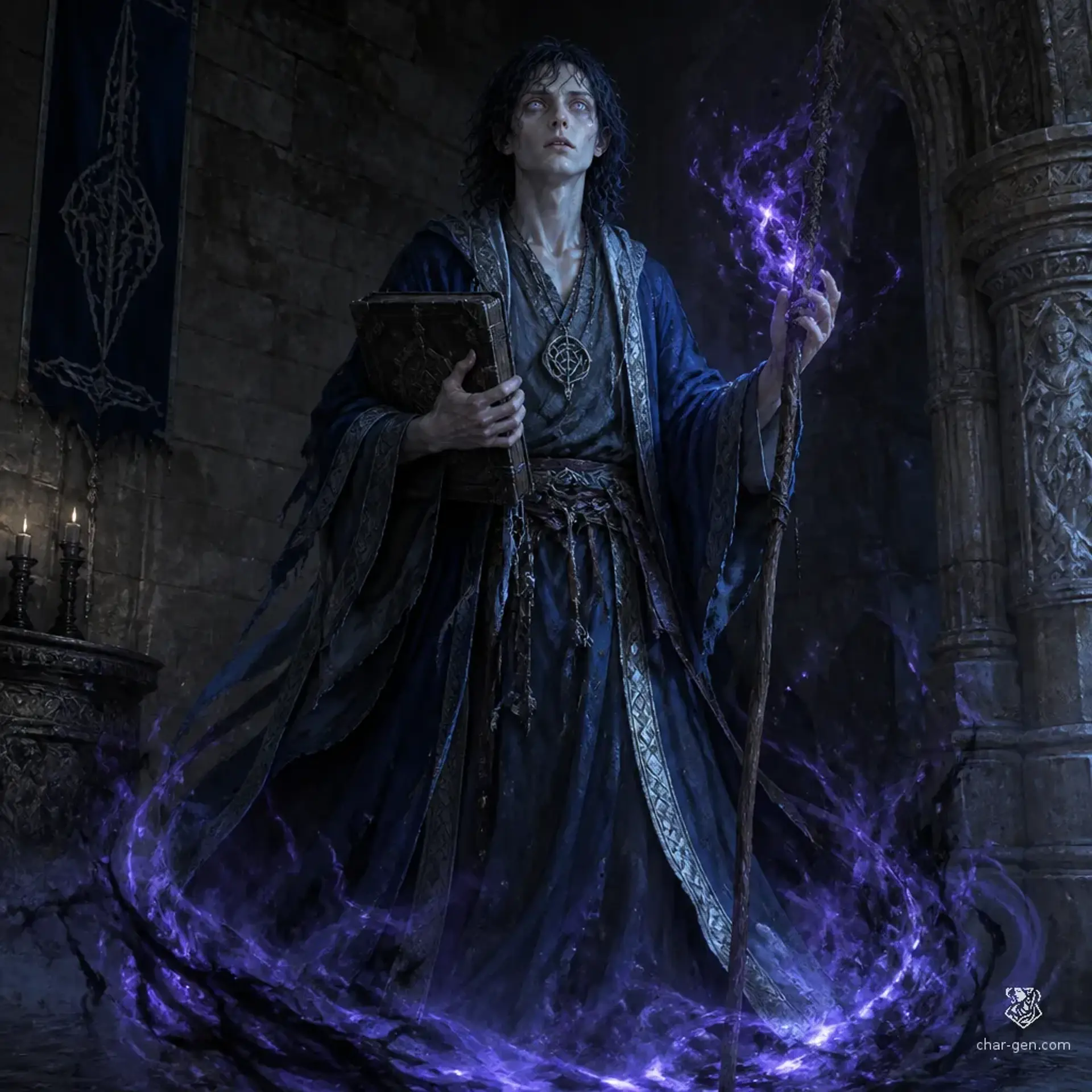 Isaac Moriah - AI-generated fantasy Character