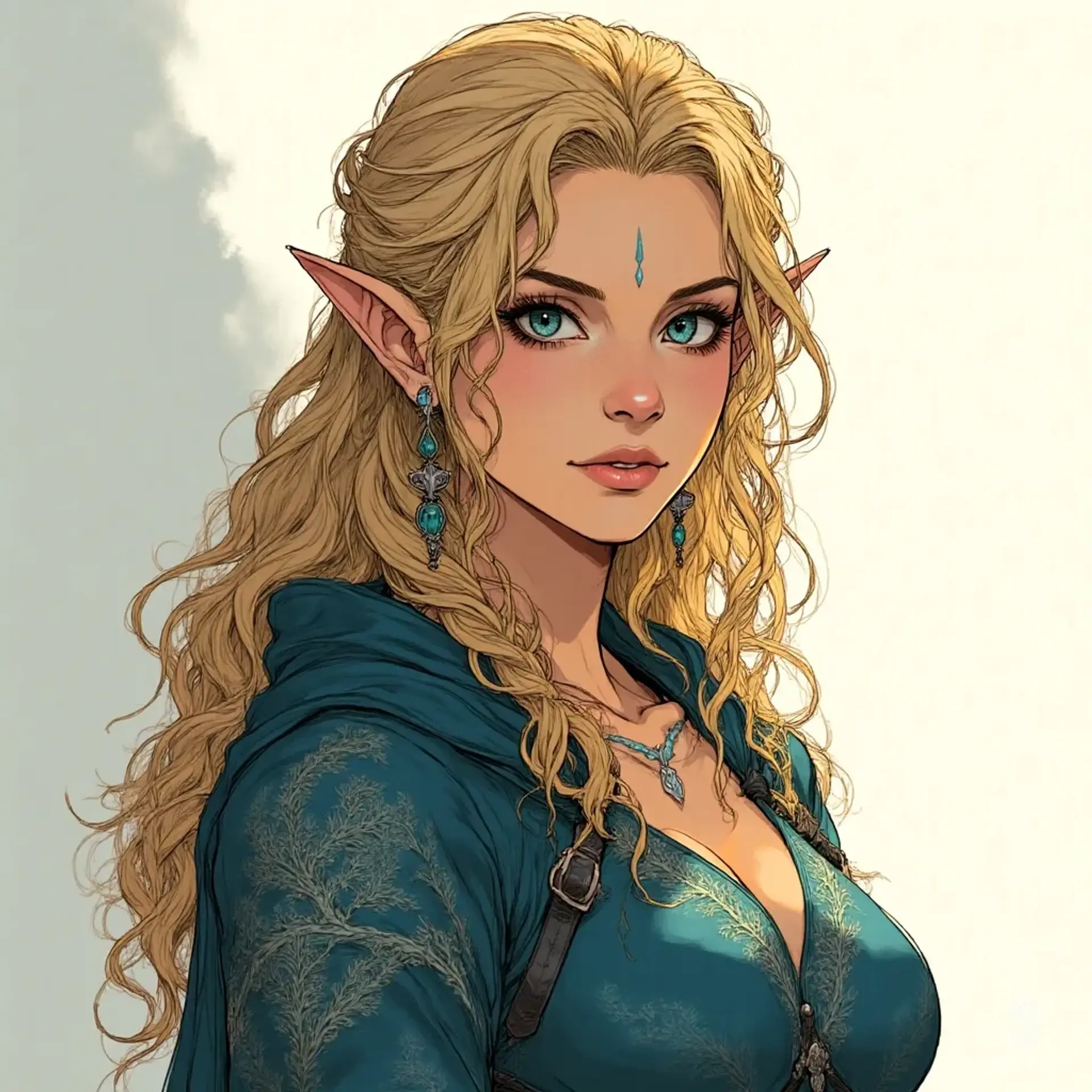 Elvysa Dawnwhisper - AI-generated fantasy NPC