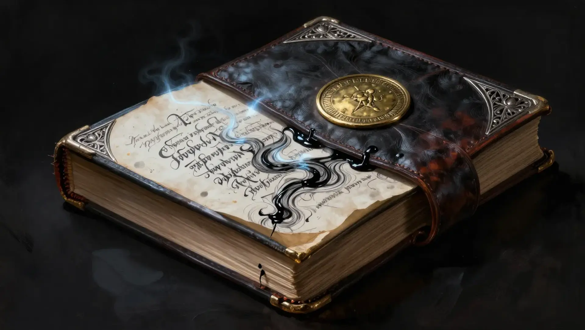 The Archivist's Ledger (Stolen Grand Library Tome) - AI-generated fantasy Magic Item