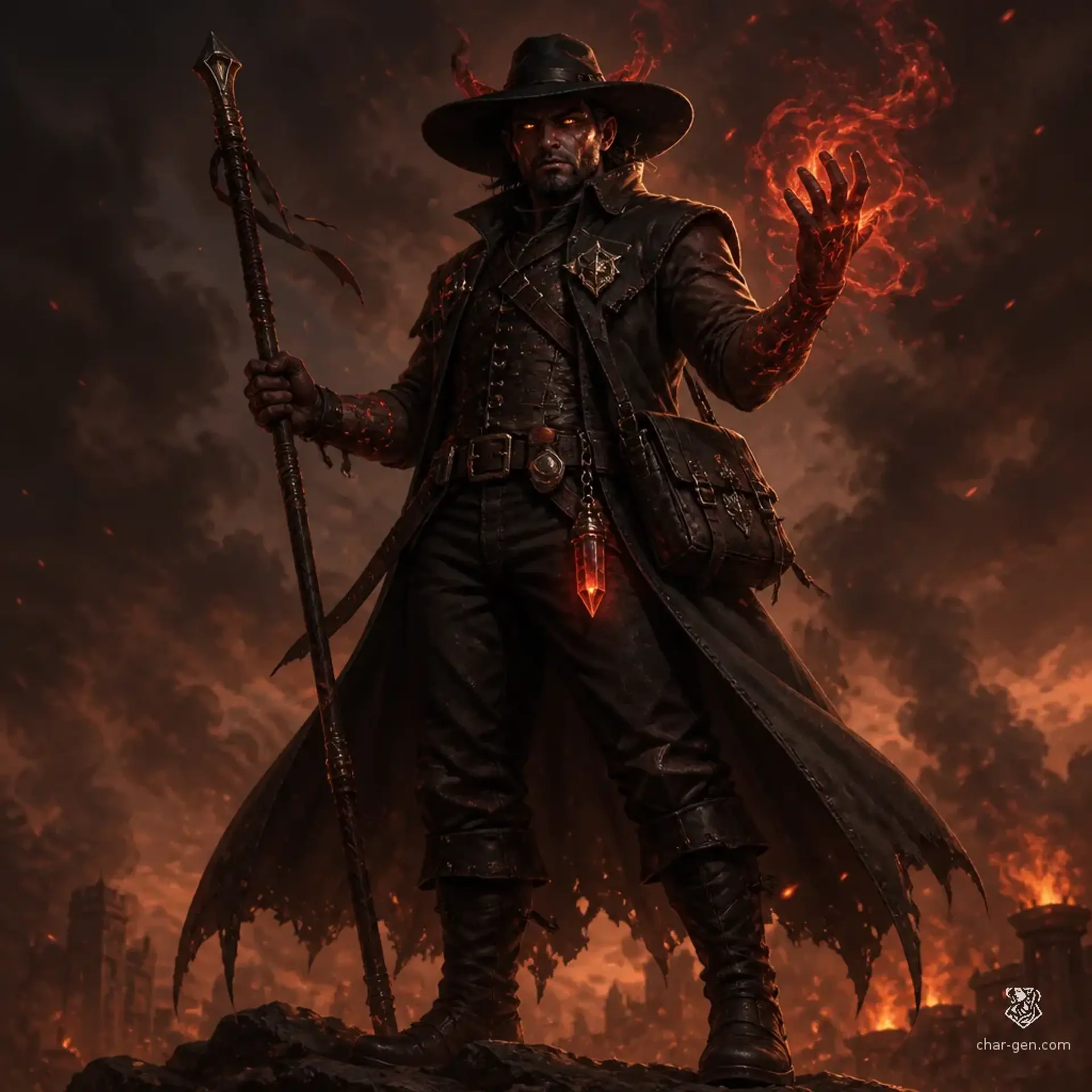 Veyr Ashmark - AI-generated fantasy Character