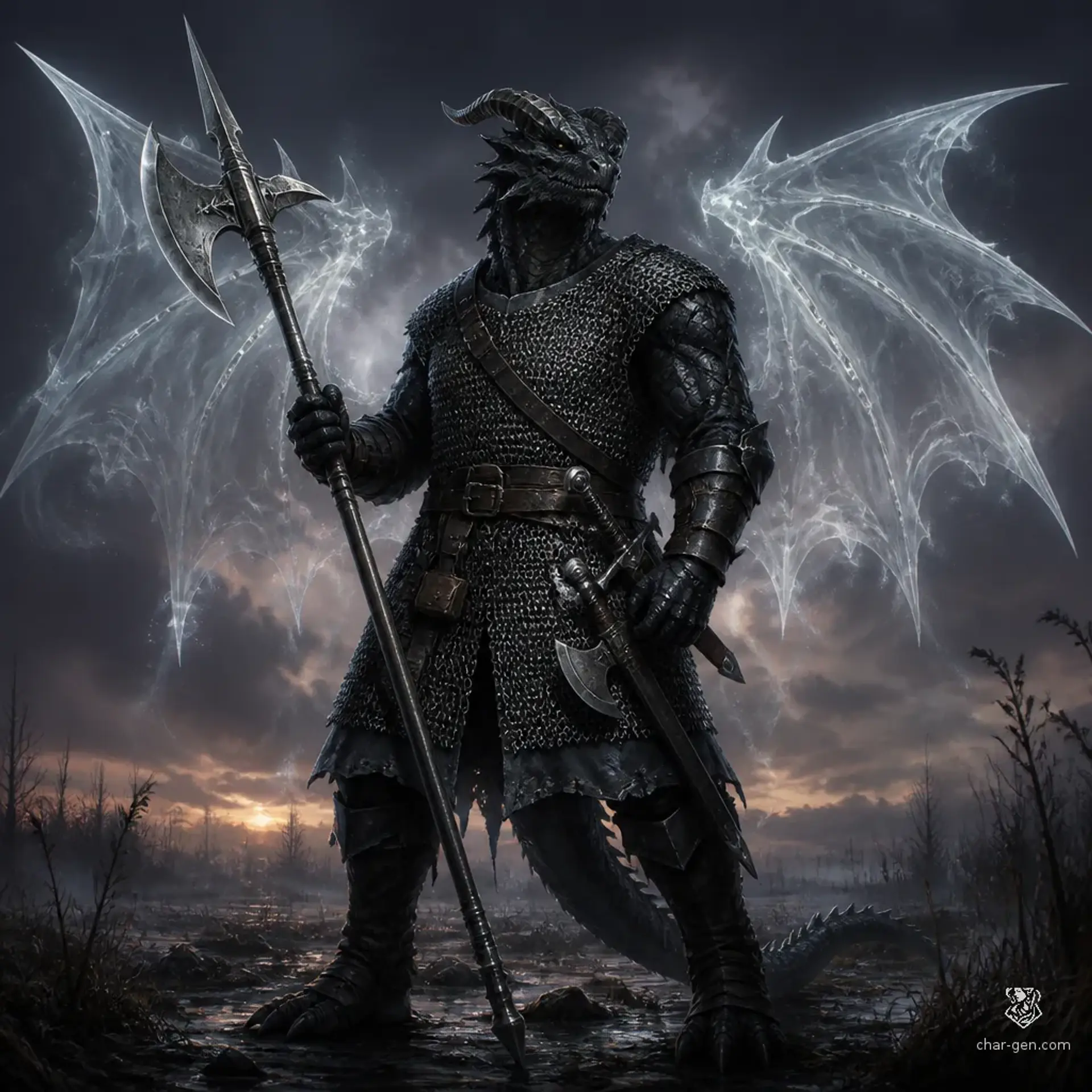 Korth Helderax - AI-generated fantasy Character