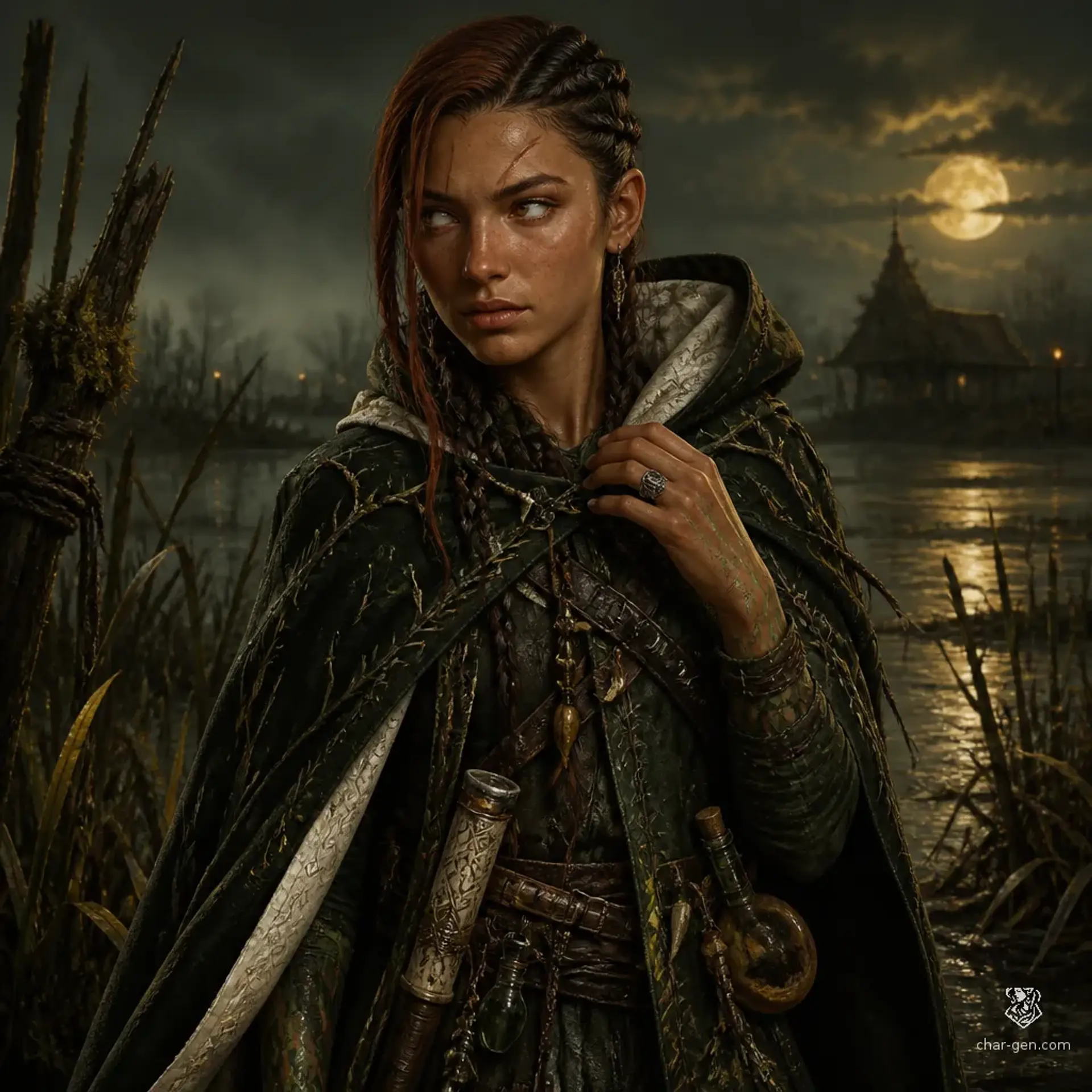 Sivra Thorne - AI-generated fantasy NPC