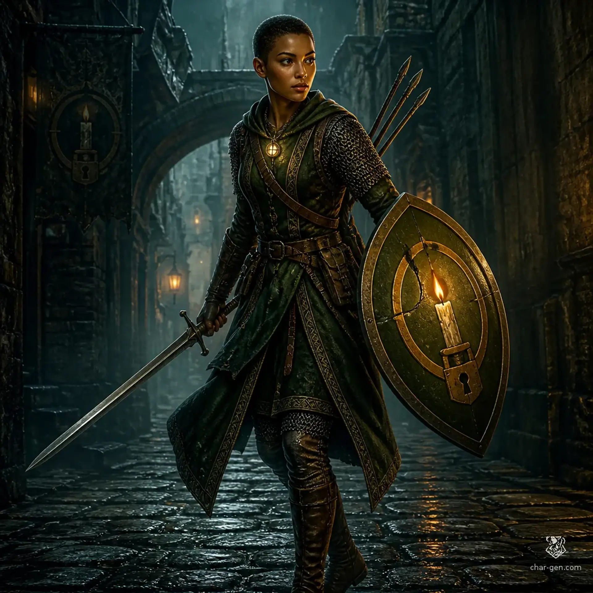 Caelan Alaeric - AI-generated fantasy Character