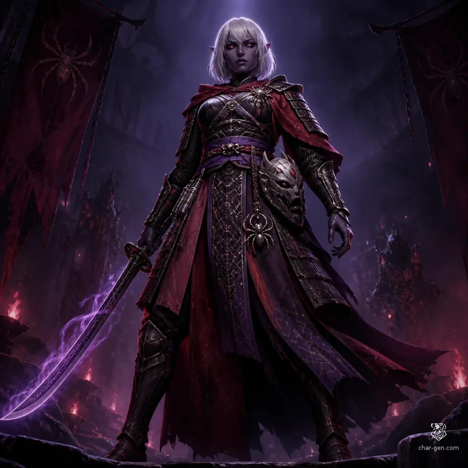 Malice - AI-generated fantasy Character