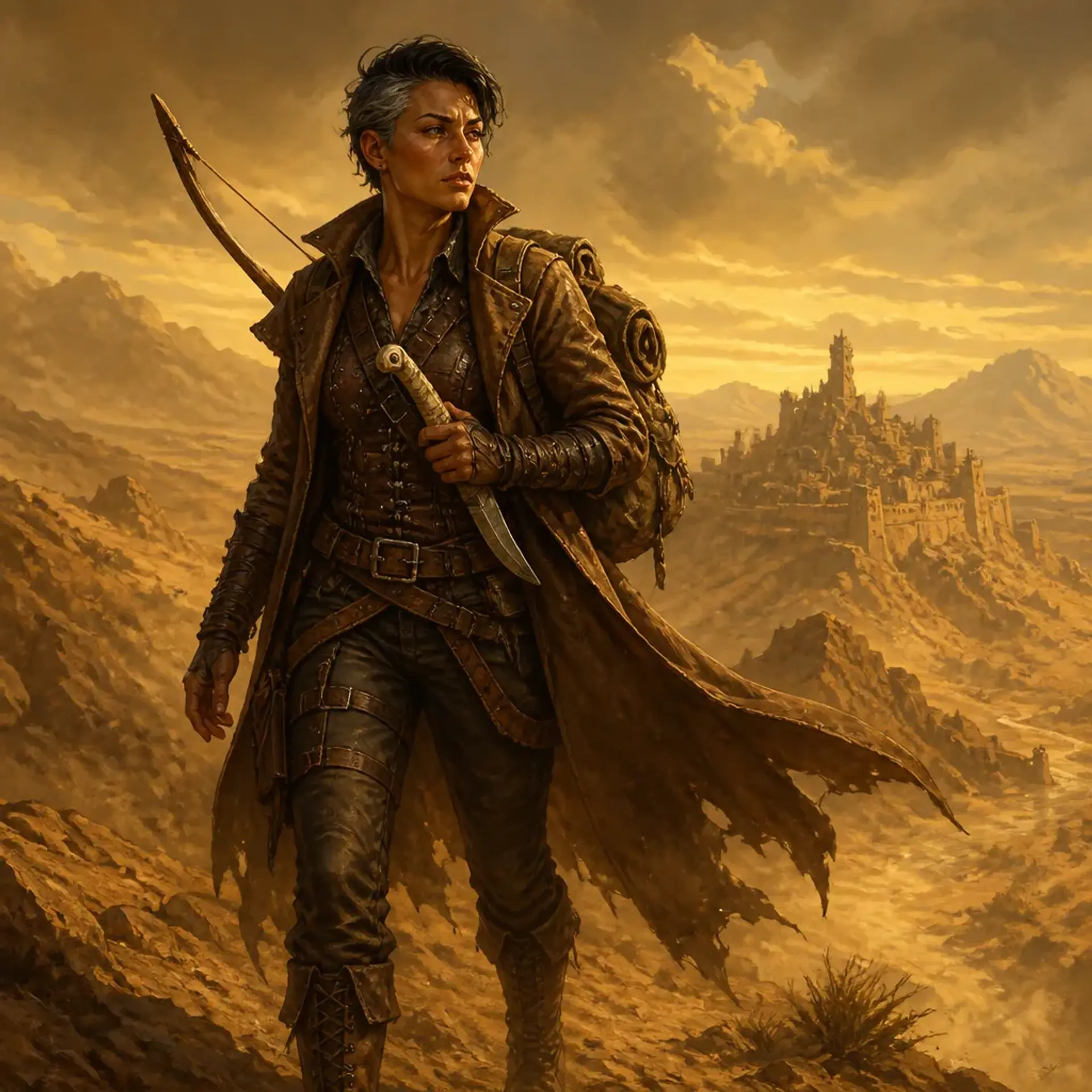 Morgan - AI-generated fantasy Character