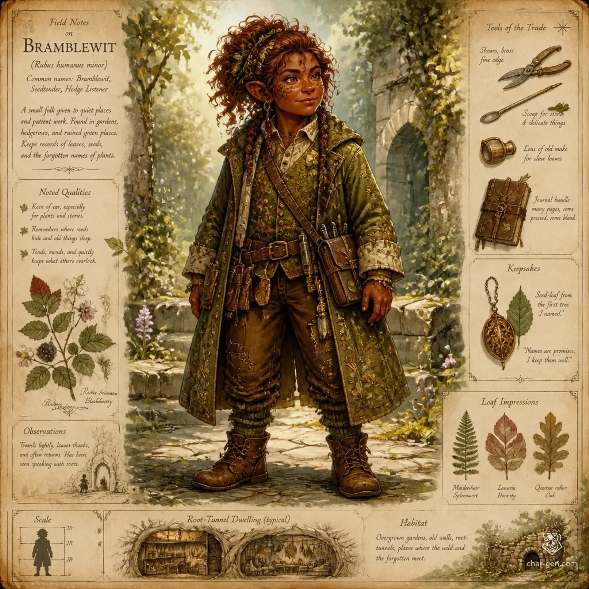 Bramblekin - AI-generated fantasy Species
