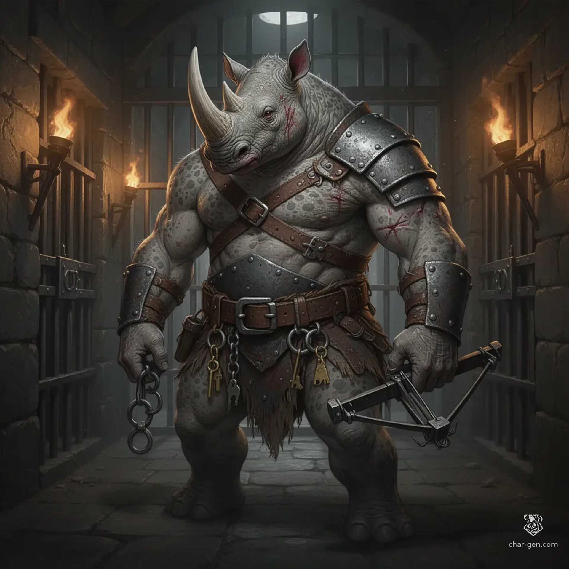 Rhinon - AI-generated fantasy Monster