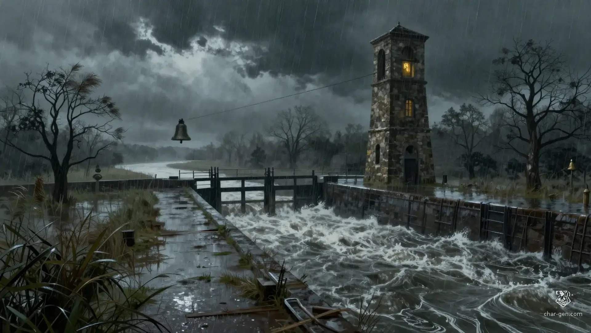 The Bell at Briarford Lock - AI-generated fantasy Quest
