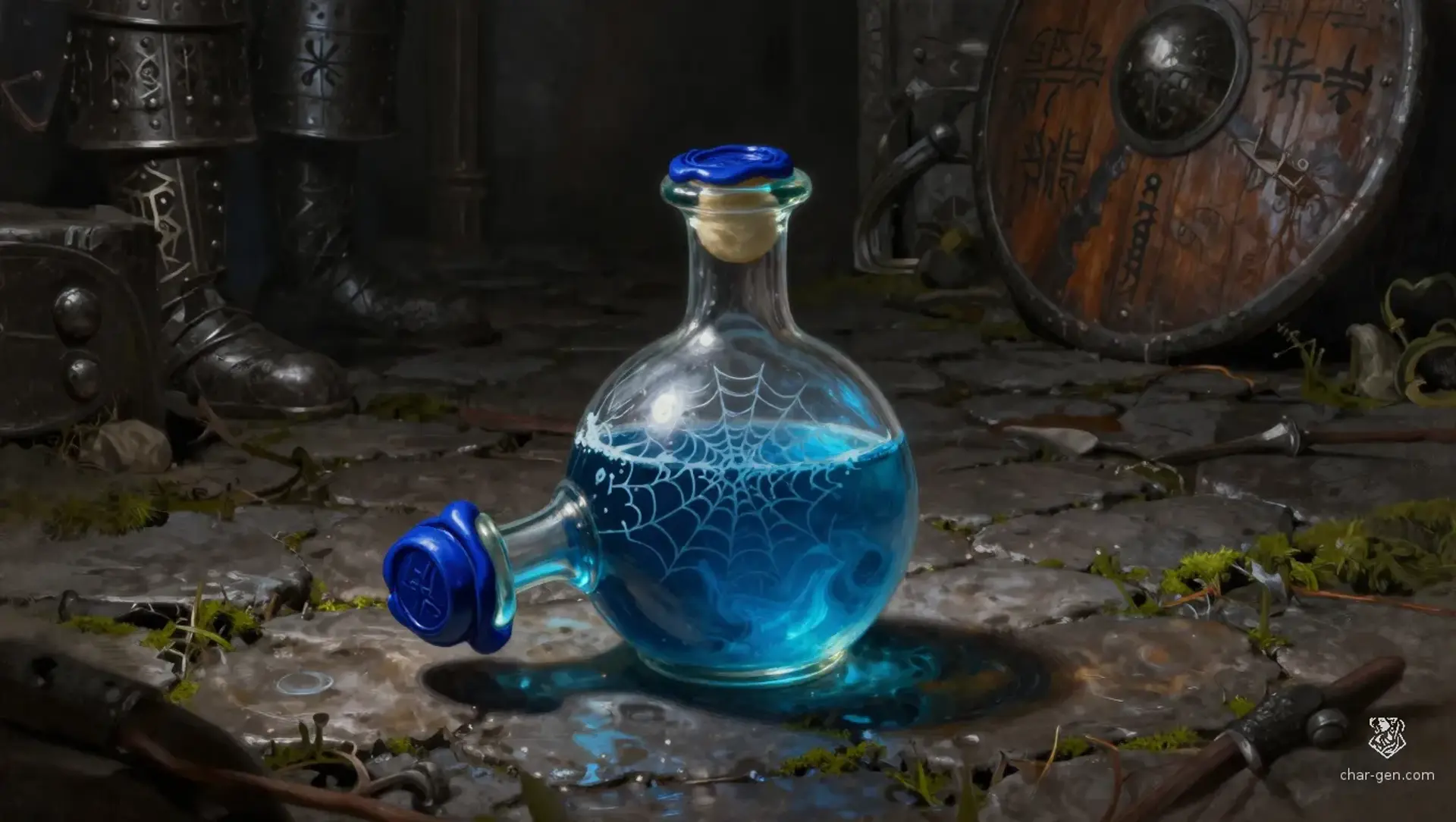 Tincture of the Grave-Walker - AI-generated fantasy Magic Item