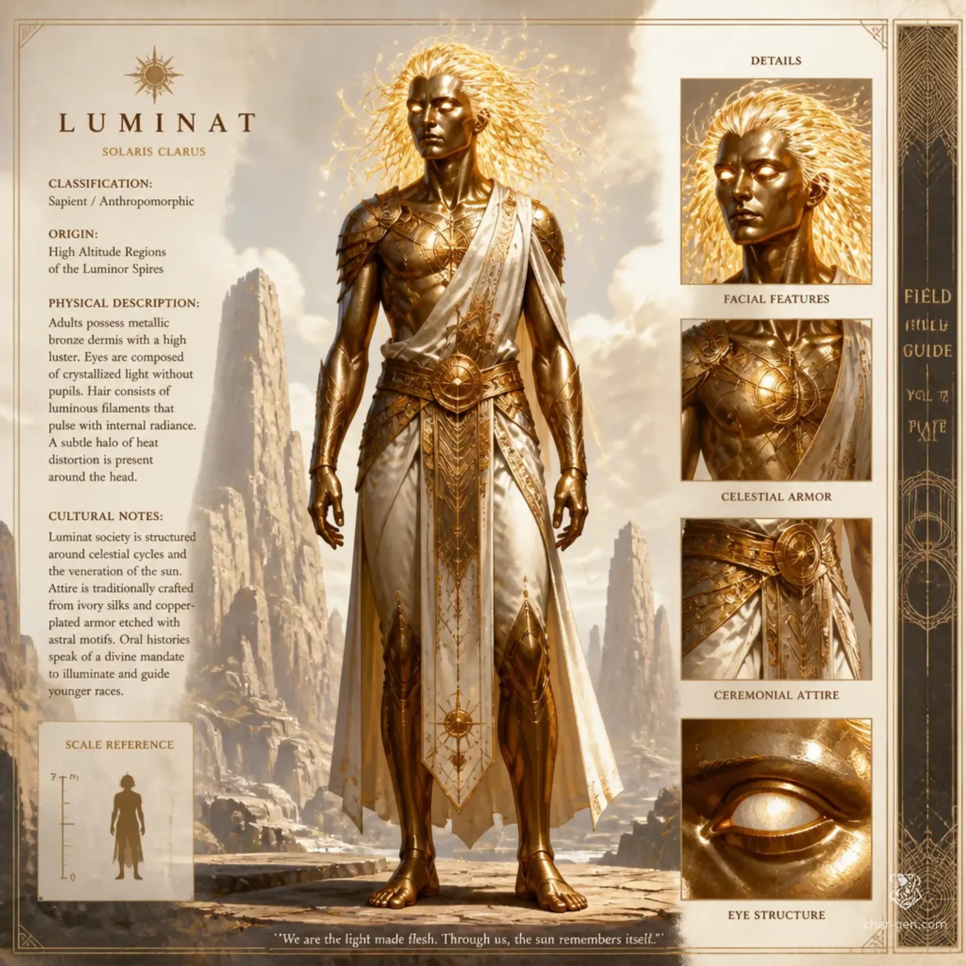 Luminat - AI-generated fantasy Species