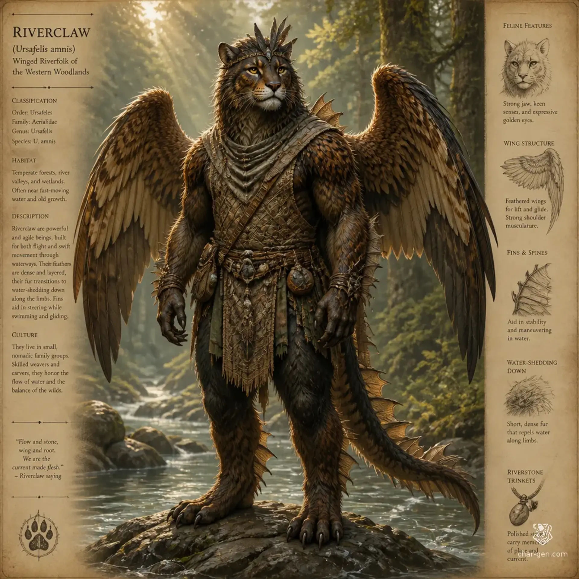 Aerieclaw - AI-generated fantasy Species