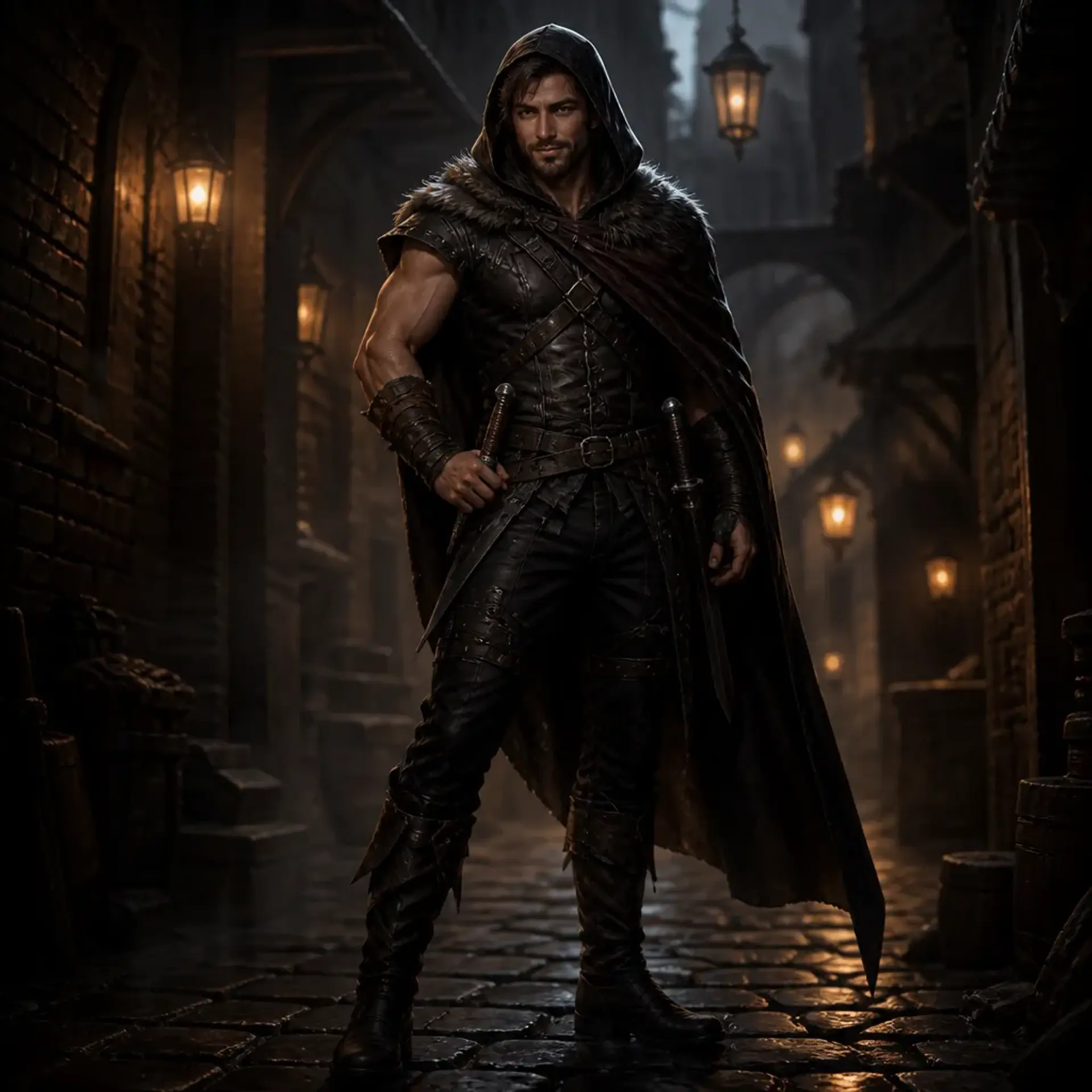 Cassian Veyr - AI-generated fantasy Character