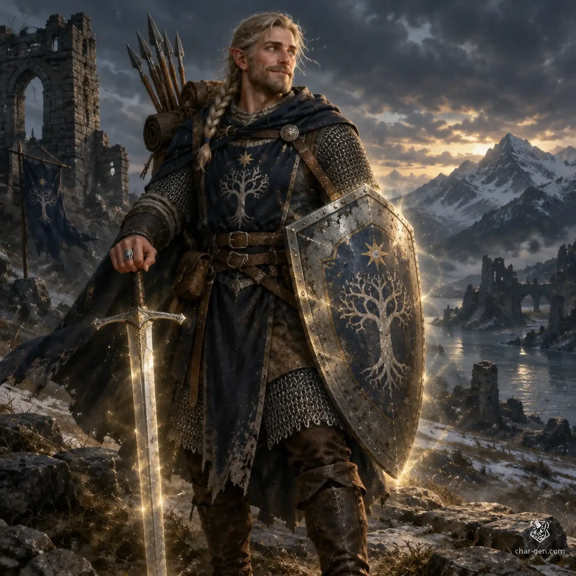 Wúlf Bjørnson - AI-generated fantasy Character