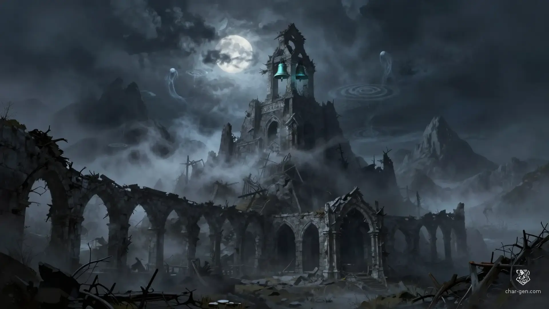 The Mourning Bells - AI-generated fantasy Quest