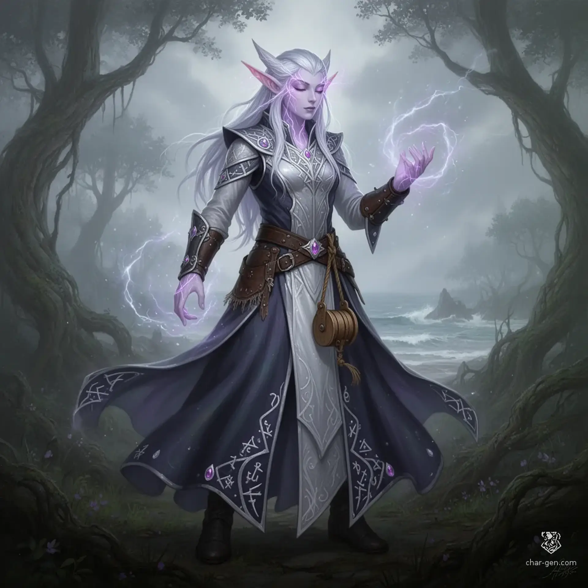 Elyra Vaelthir - AI-generated fantasy NPC