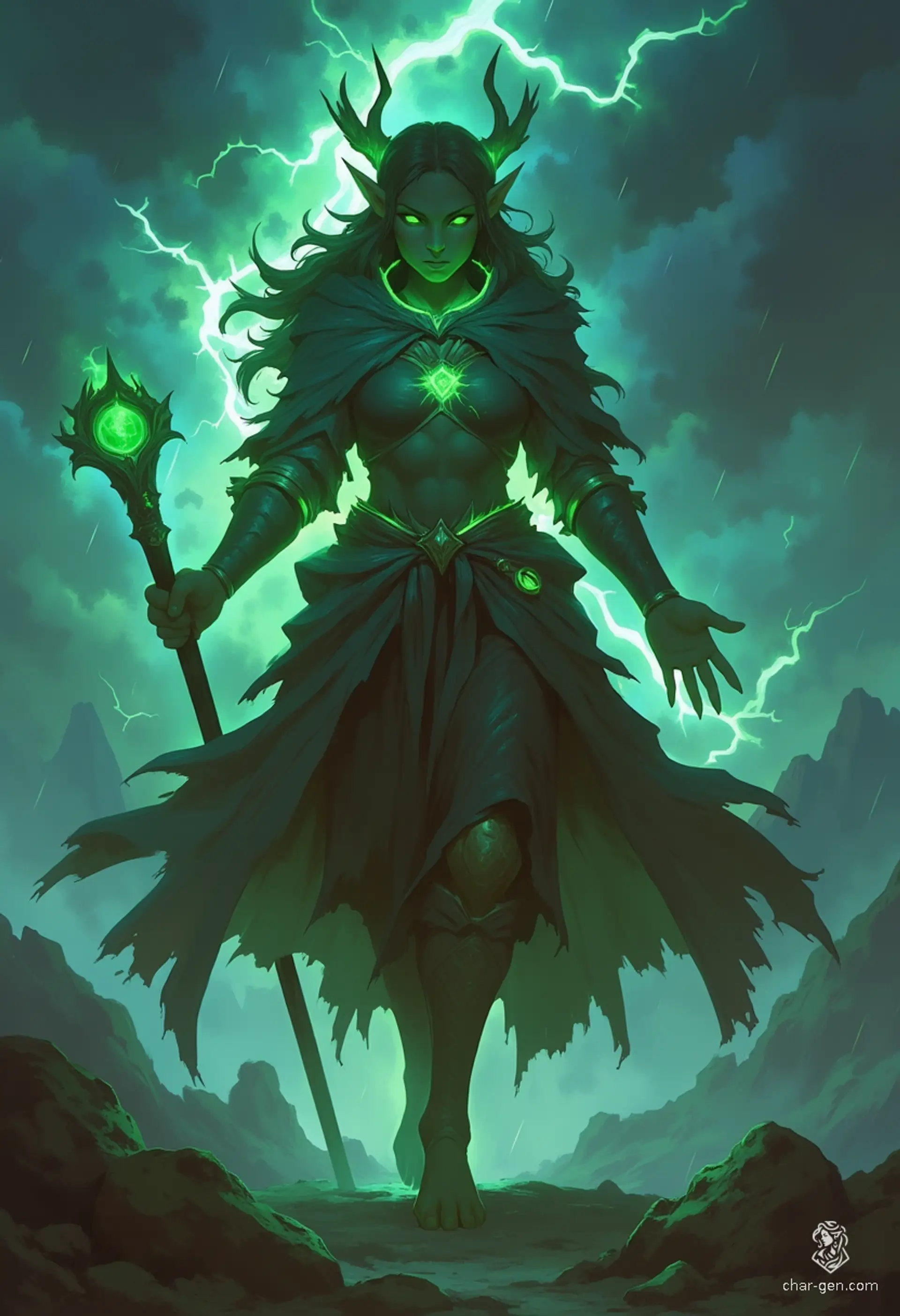 Example of CharGen-generated character art.