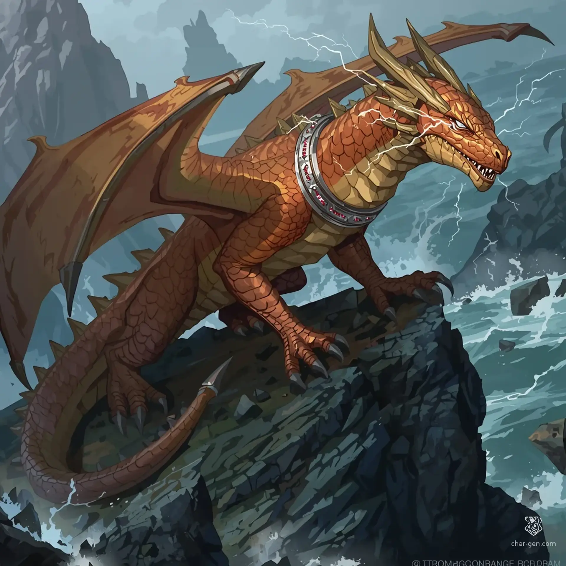 Odren, the Red-Seared Prince | Fantasy Monster Generated by CharGen