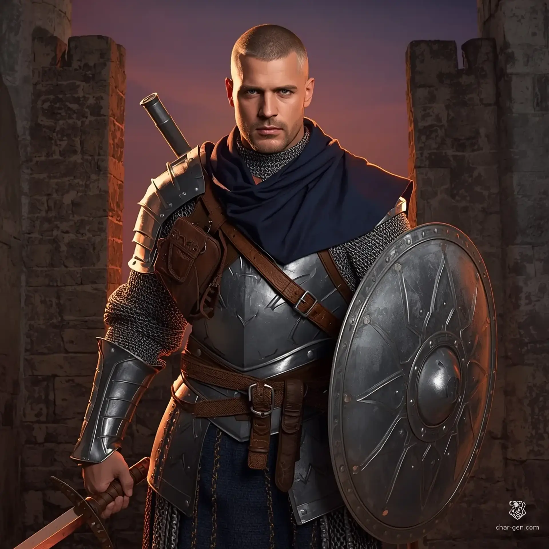 Gladstone Dirge - AI-generated fantasy Character