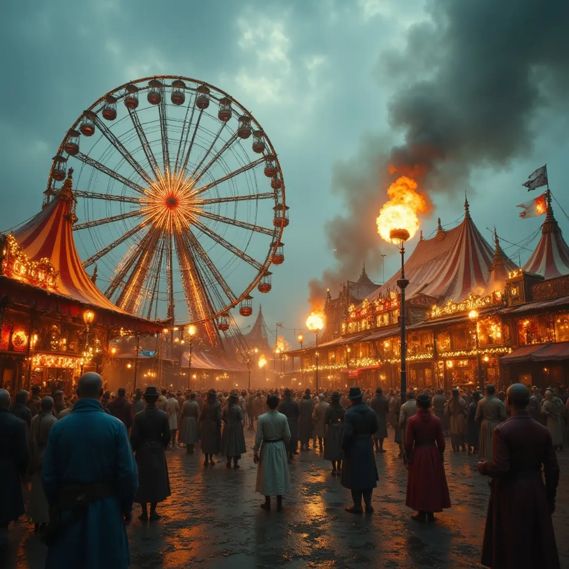 Emberfall Carnival - AI-generated fantasy Settlement