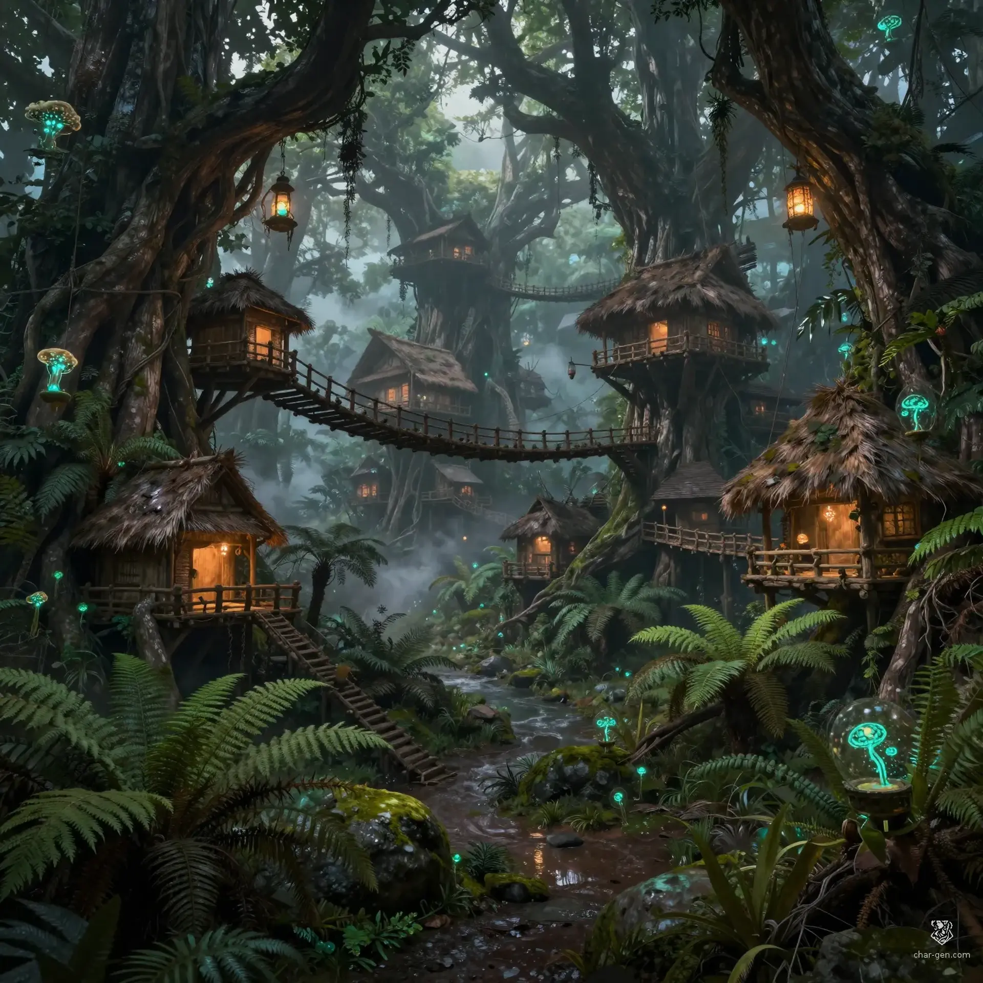 Briar's End - AI-generated fantasy Settlement