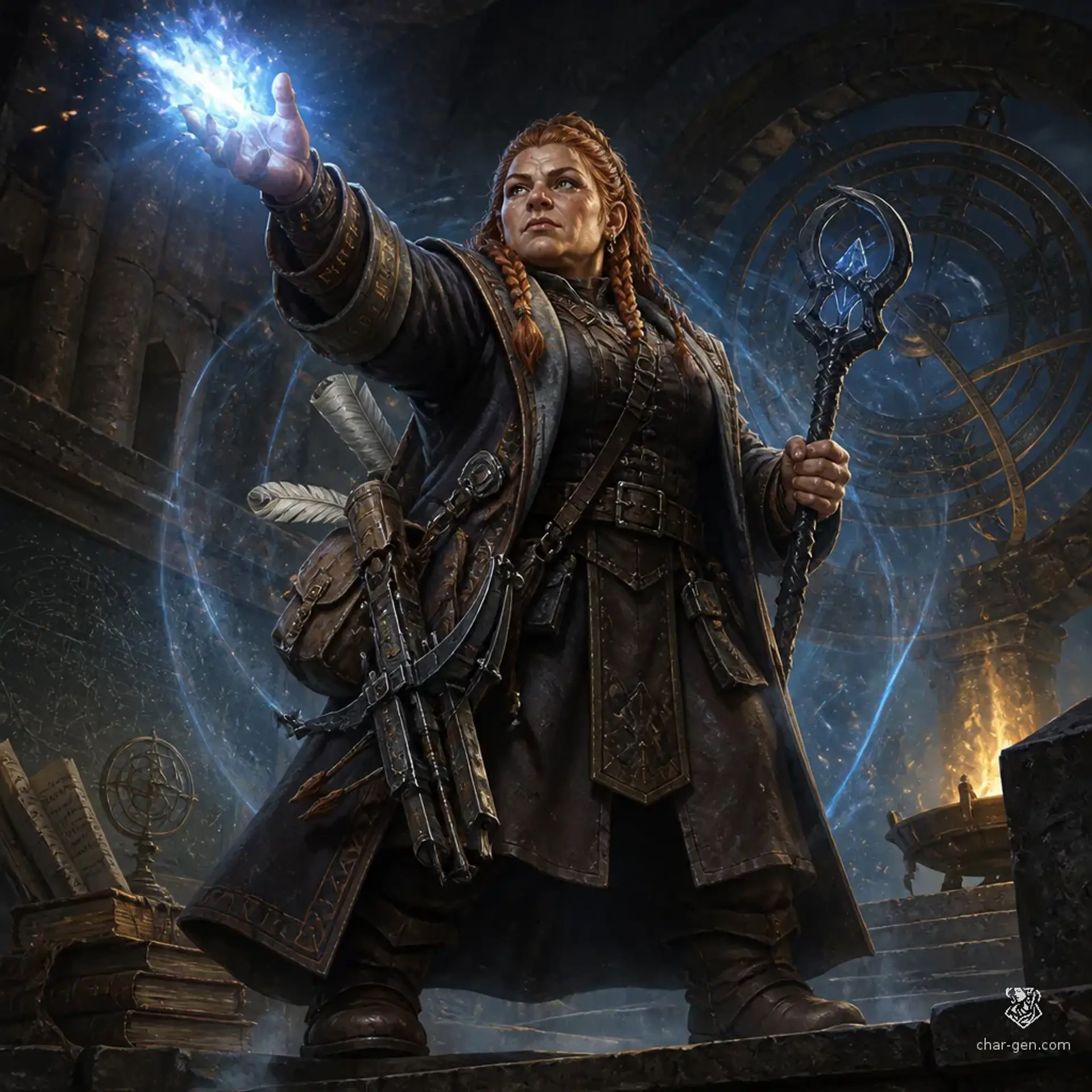 Brunna Gleddvar - AI-generated fantasy Character