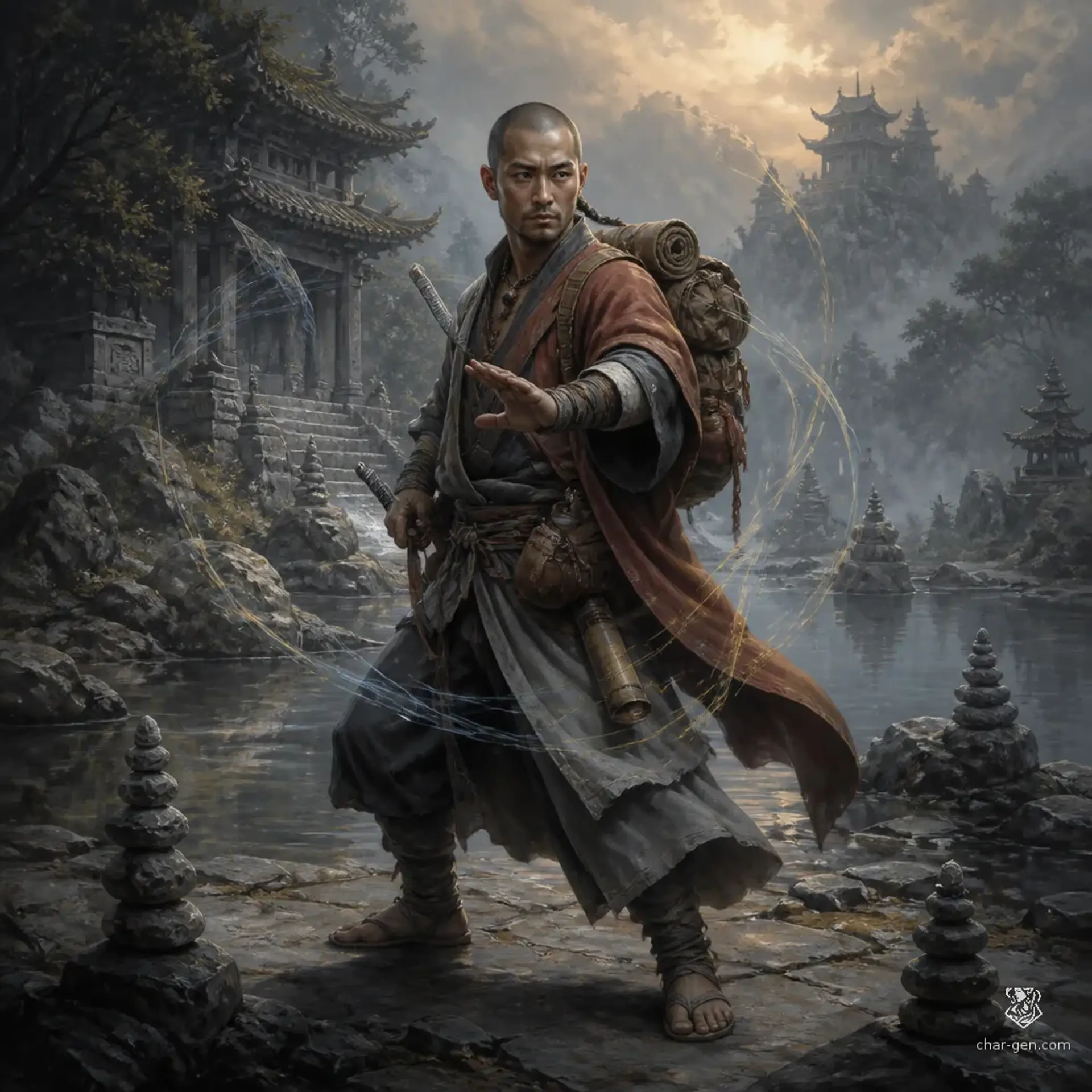 Orun Ezkibel - AI-generated fantasy Character
