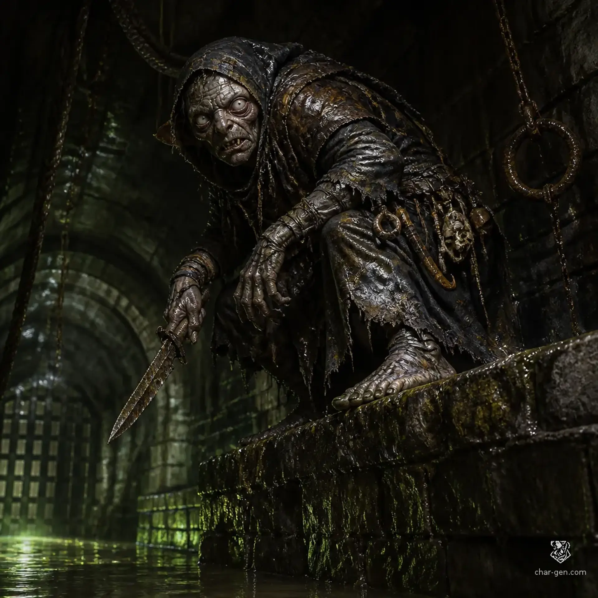 Sewer Runner - AI-generated fantasy Monster