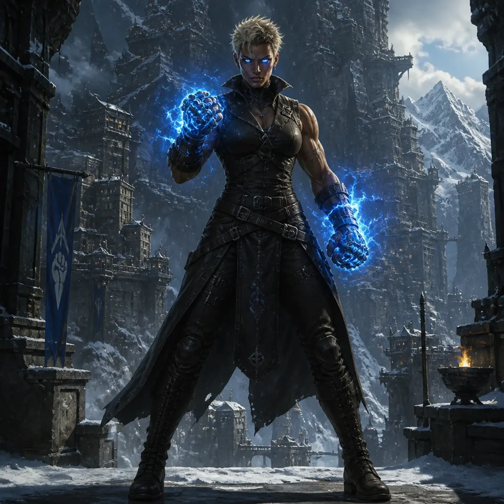 Elara "Hellcat" Thorne - AI-generated fantasy Character