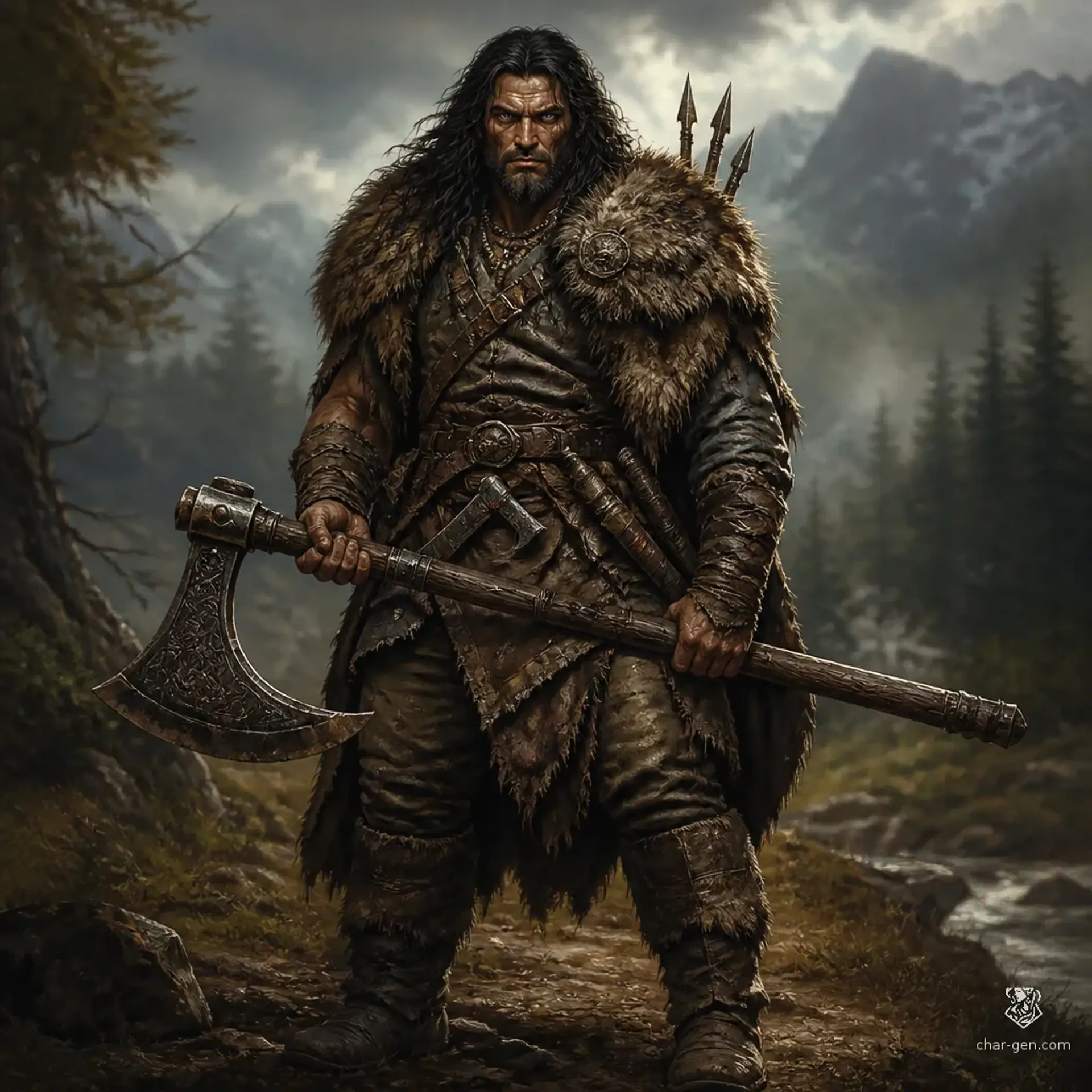 Kaelen Vane - AI-generated fantasy Character