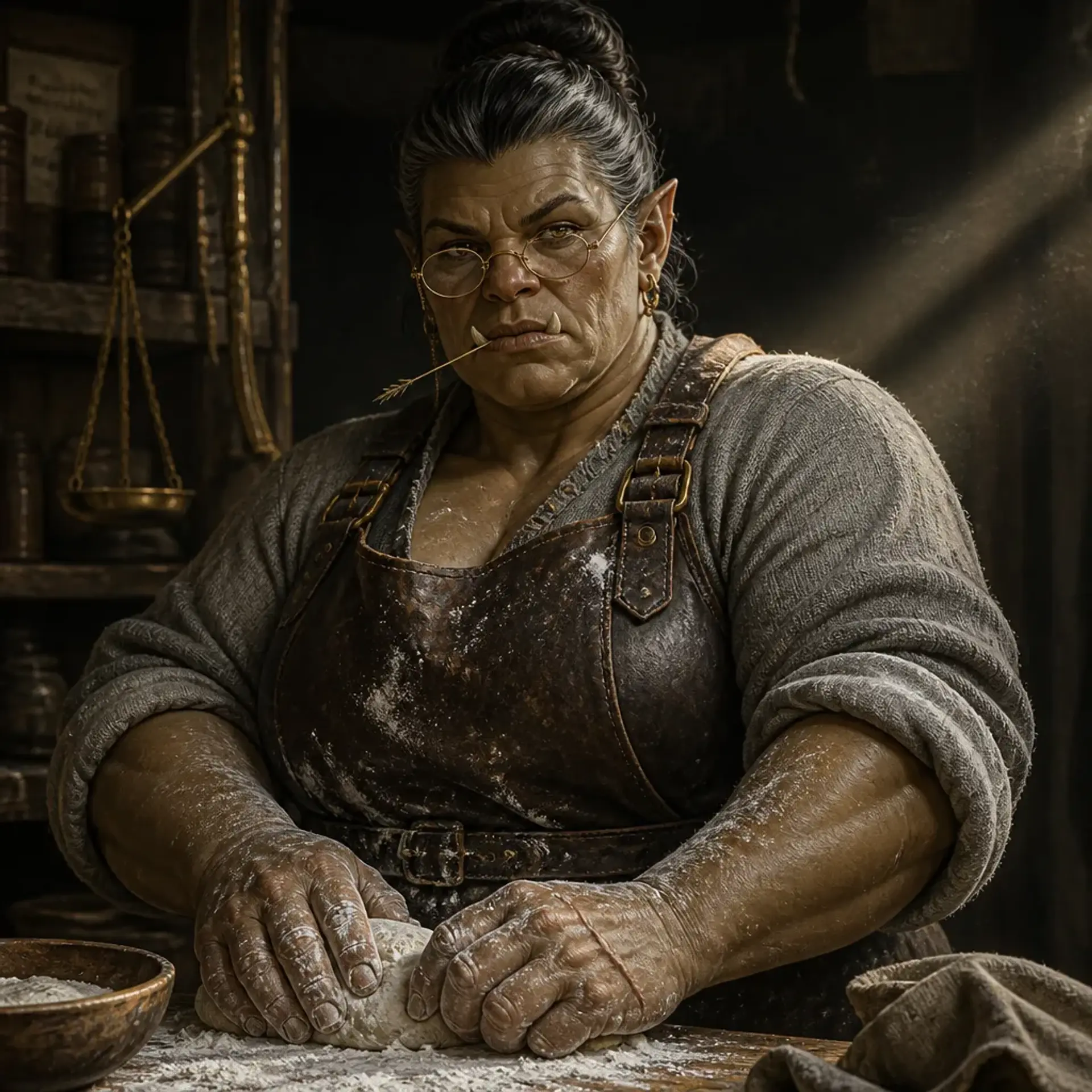 Greta Grain-hand Miller - AI-generated fantasy NPC