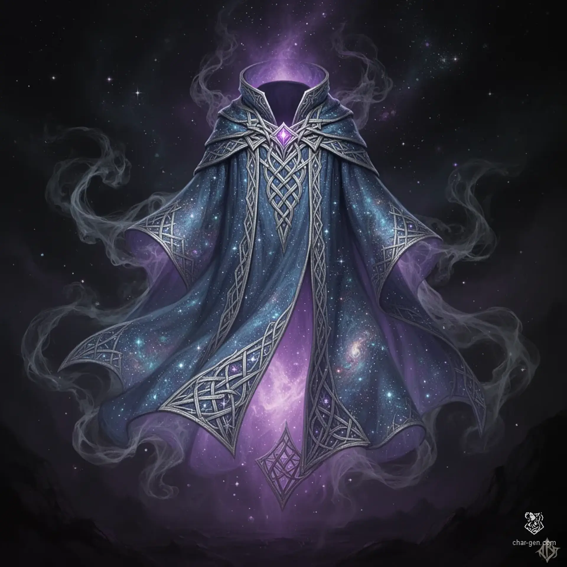Mantle of the Weave-Stitcher - AI-generated fantasy Magic Item