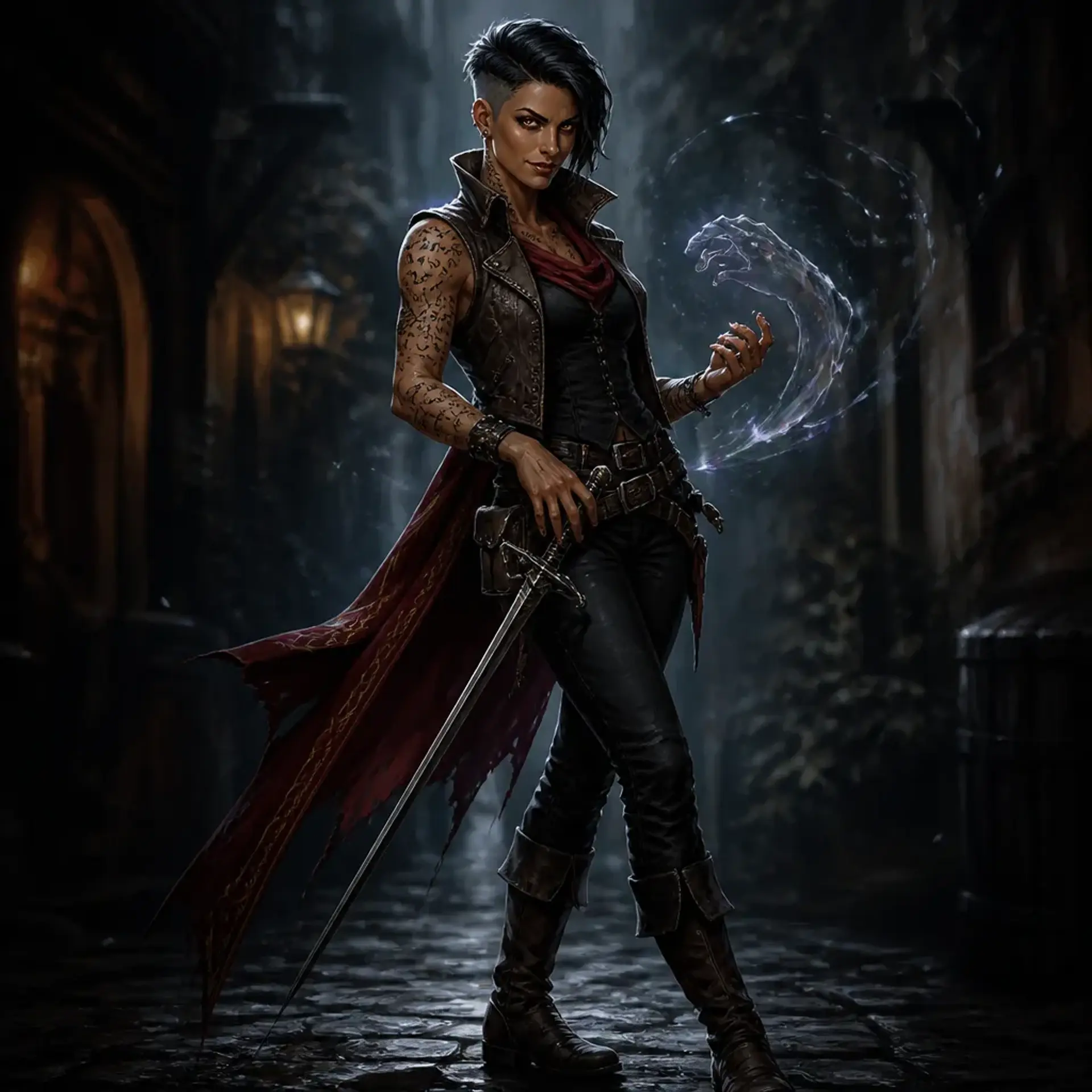 Meryn Olsun - AI-generated fantasy Character