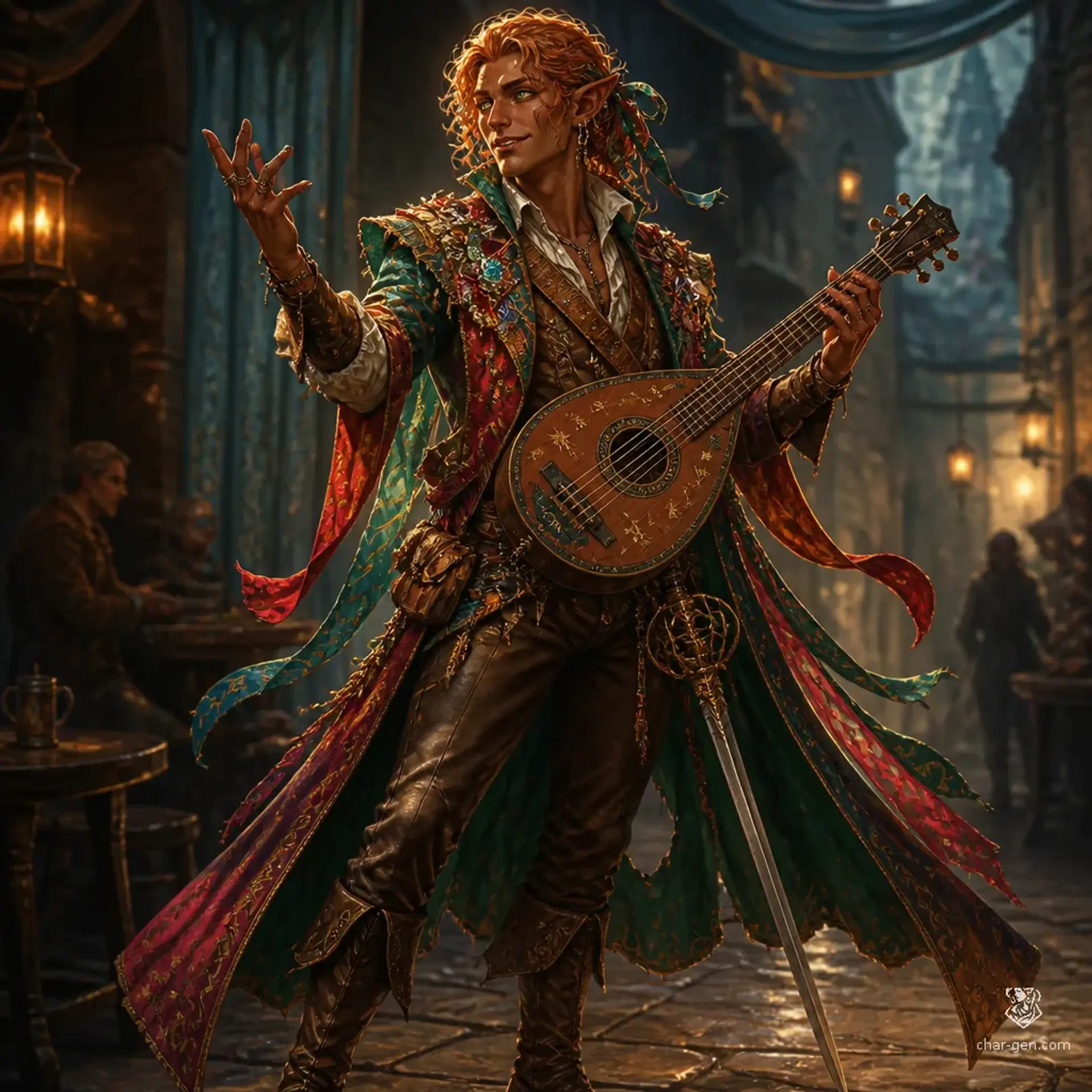 Pellian Quillwhistle - AI-generated fantasy Character