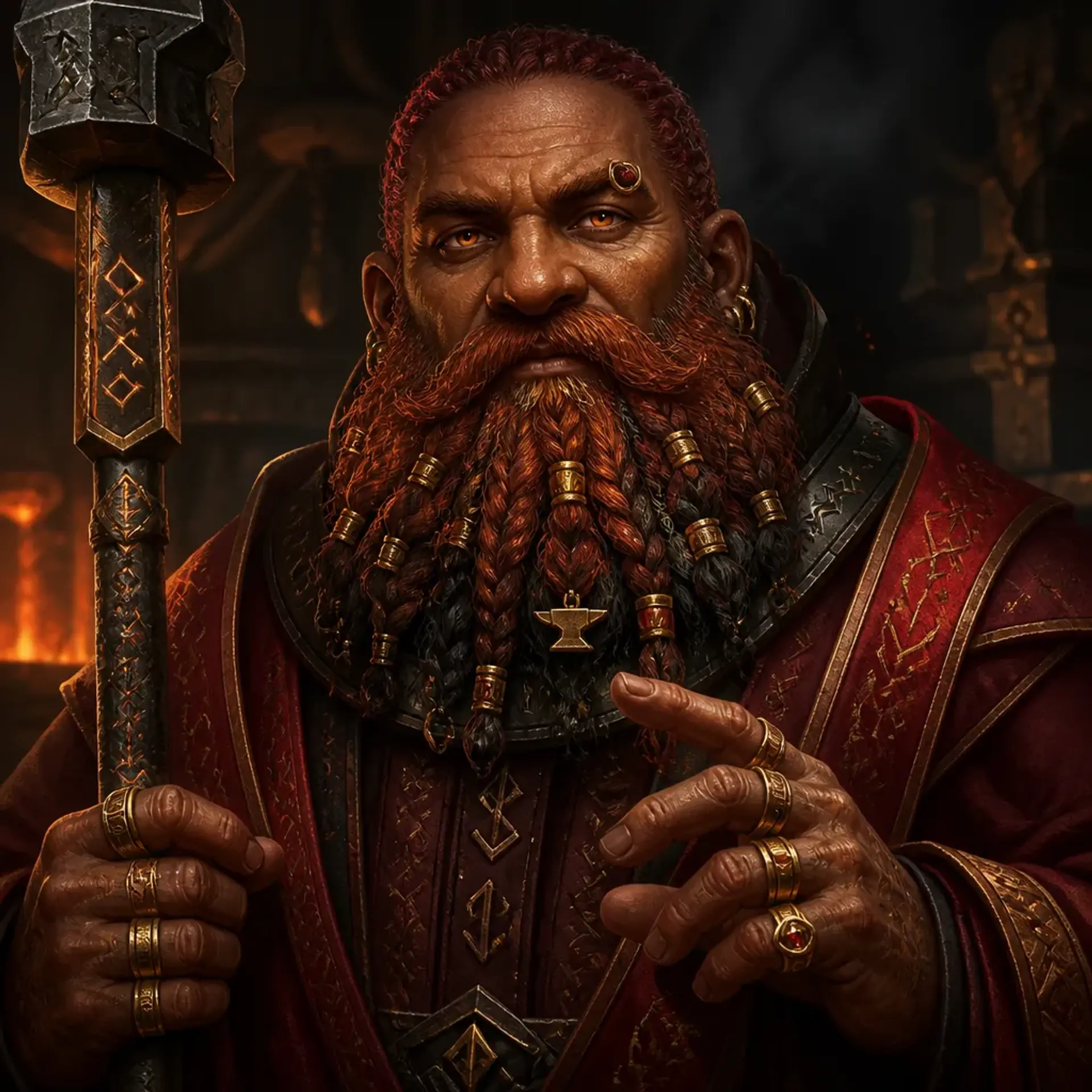 Durnan Runeweaver of the Scarlet Ledger