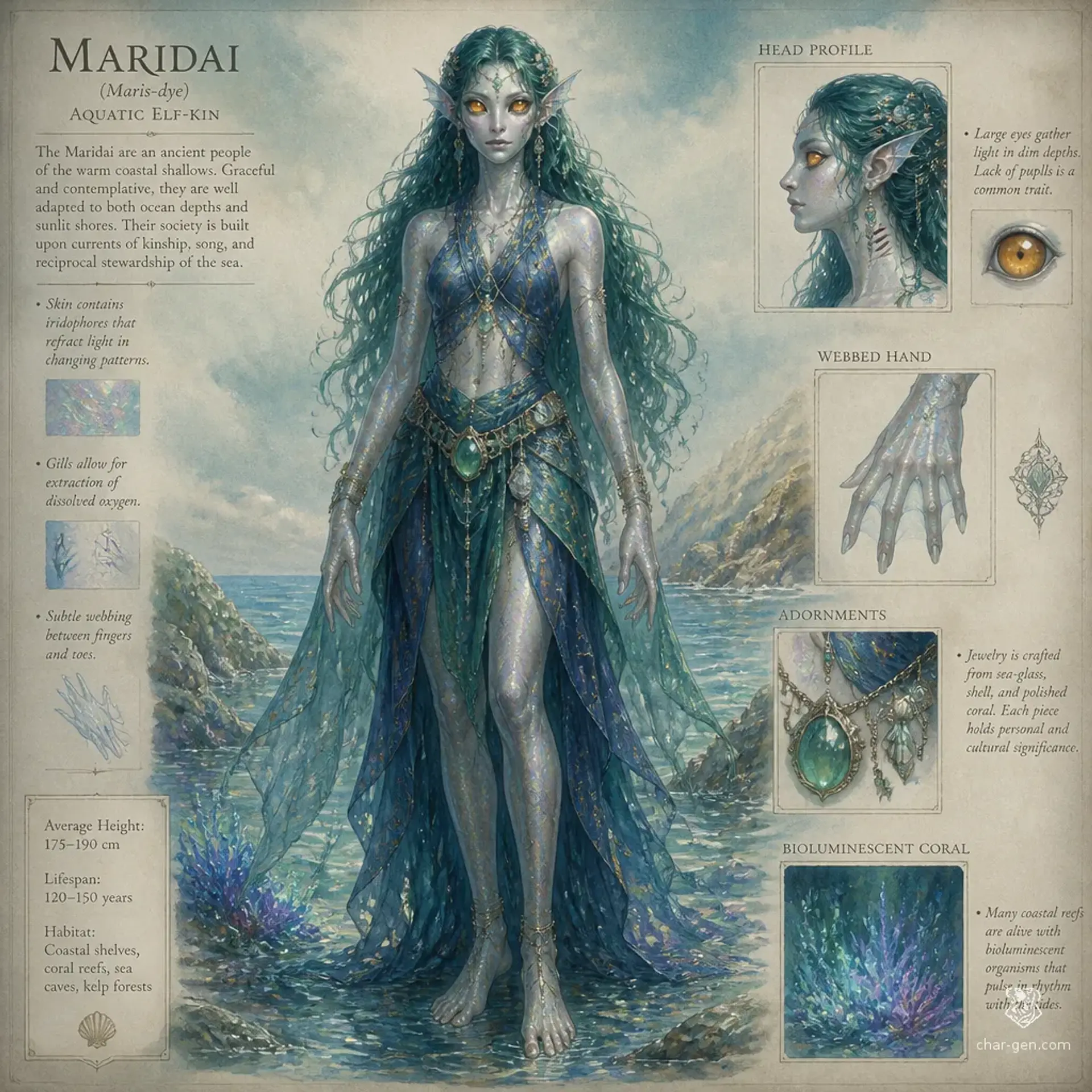 Maridai - AI-generated fantasy Species