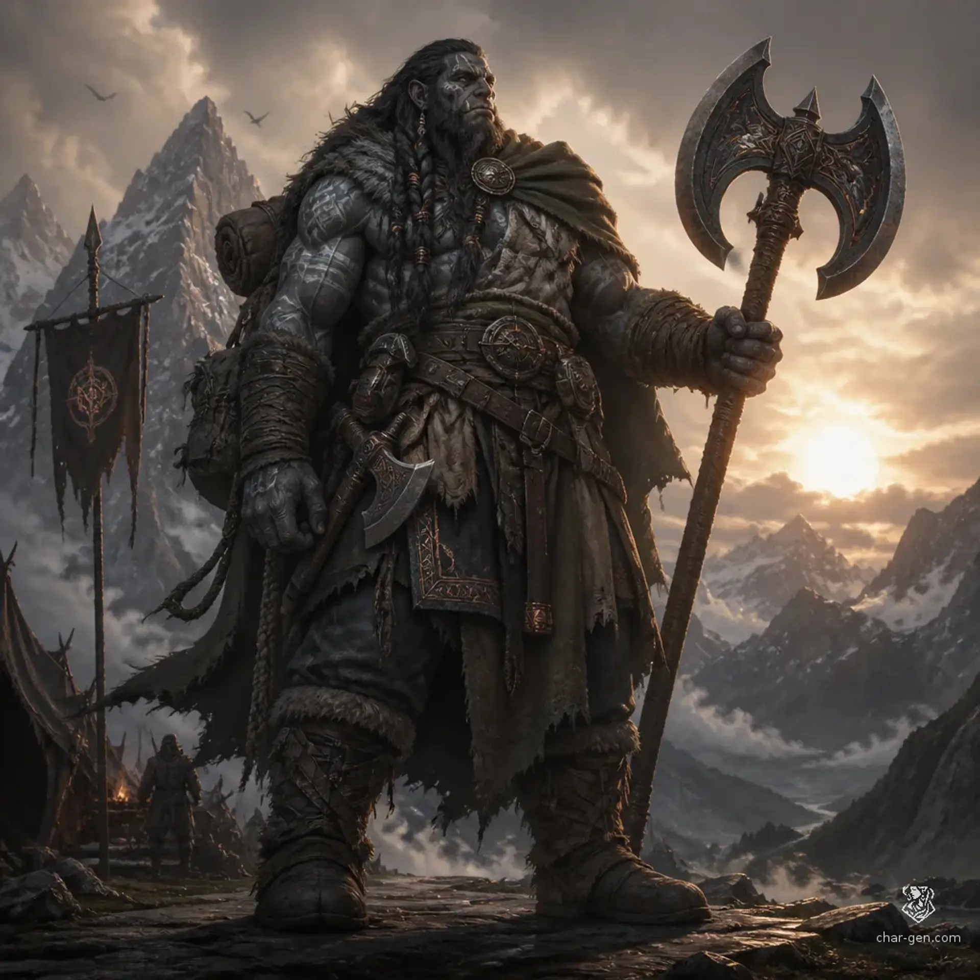 Varkor Tzavren - AI-generated fantasy Character