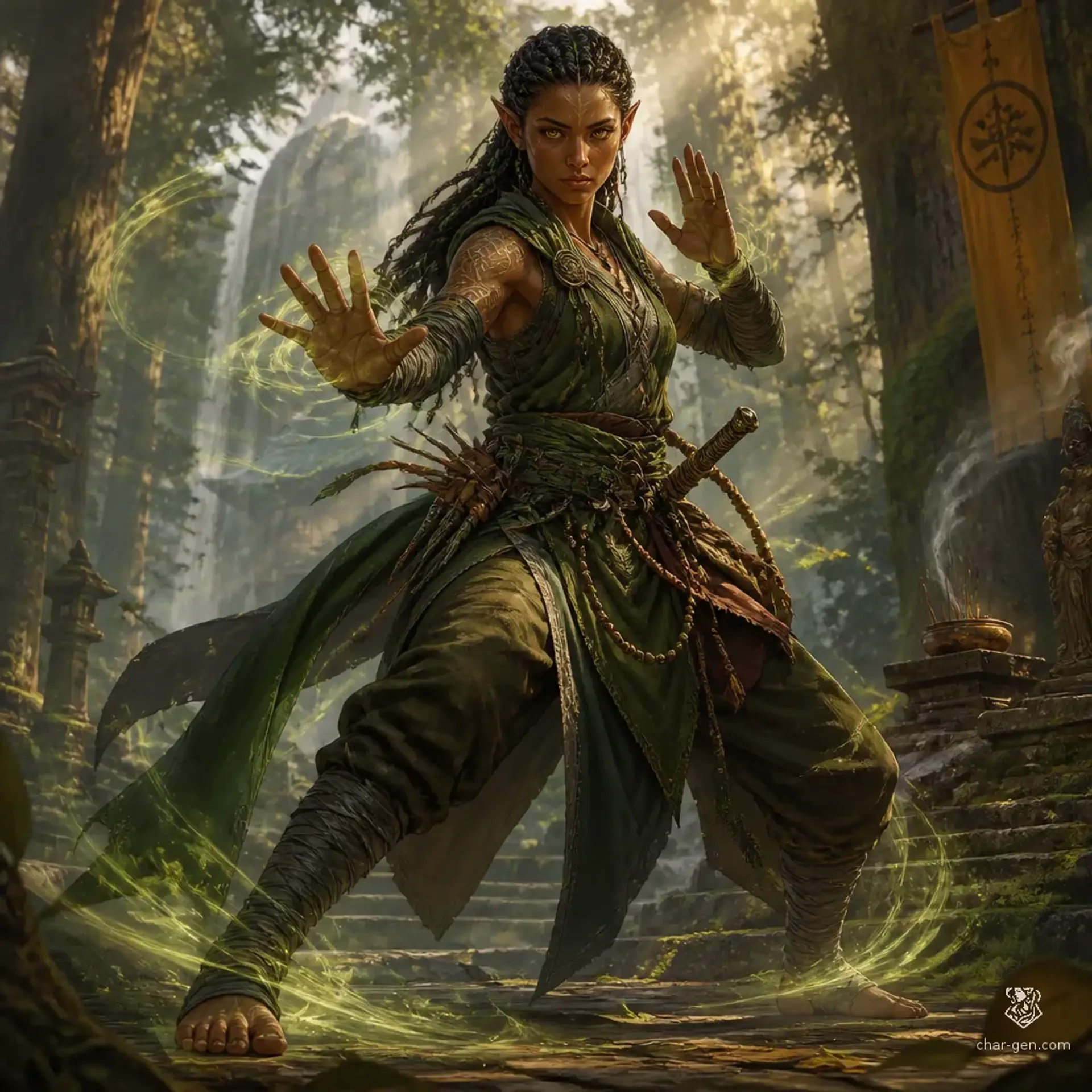 Neskra Vardis - AI-generated fantasy Character