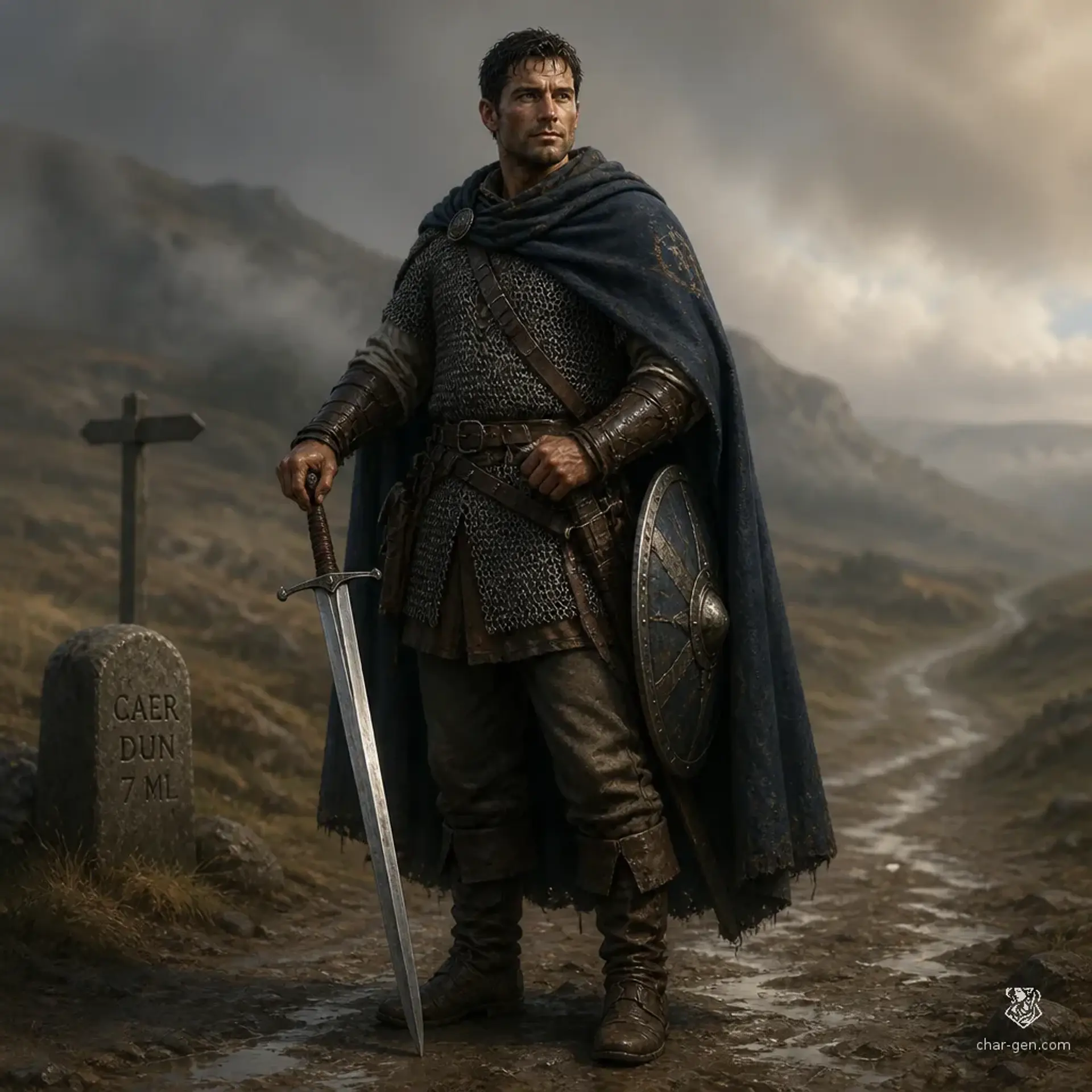Clayne - AI-generated fantasy Character
