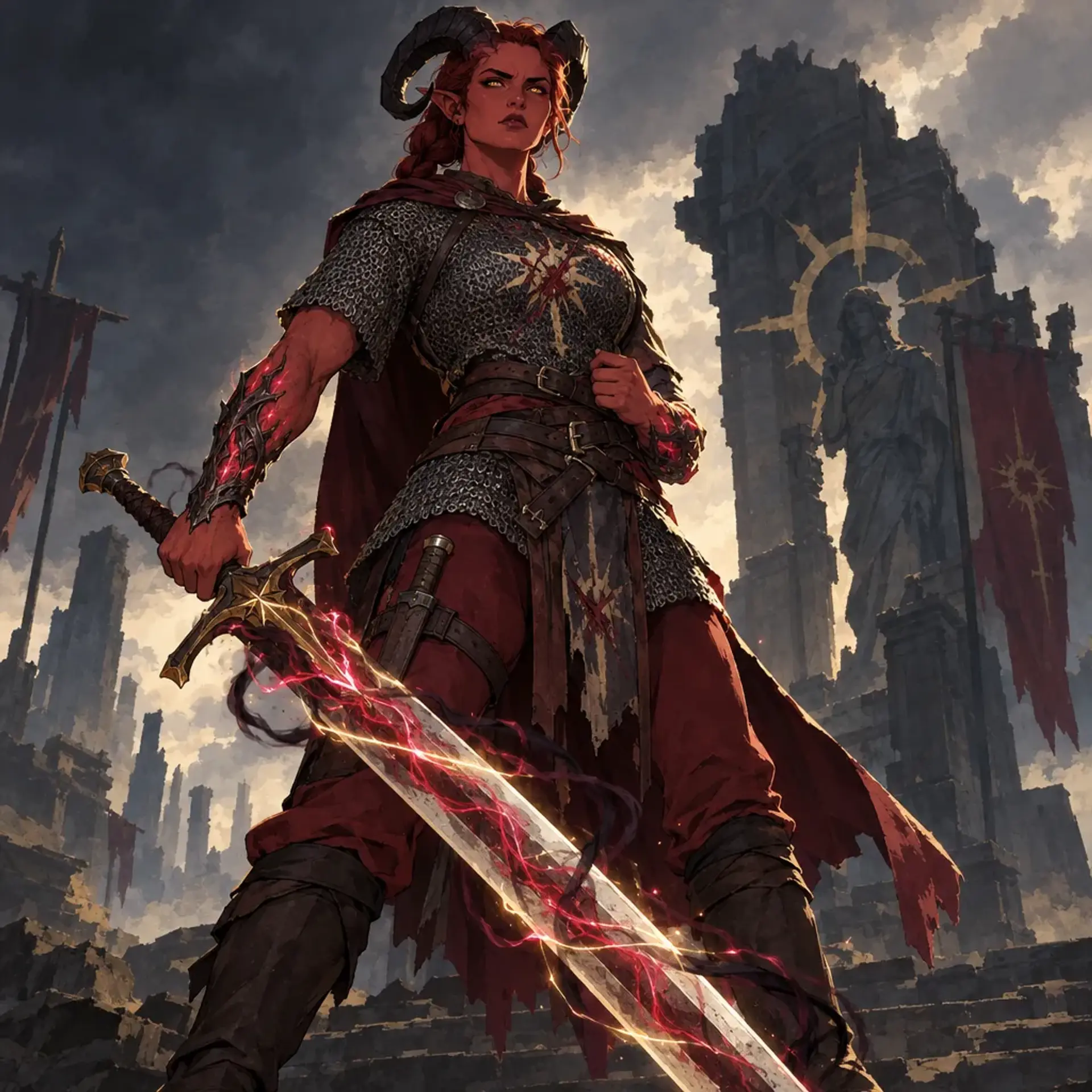 Thyria - AI-generated fantasy Character