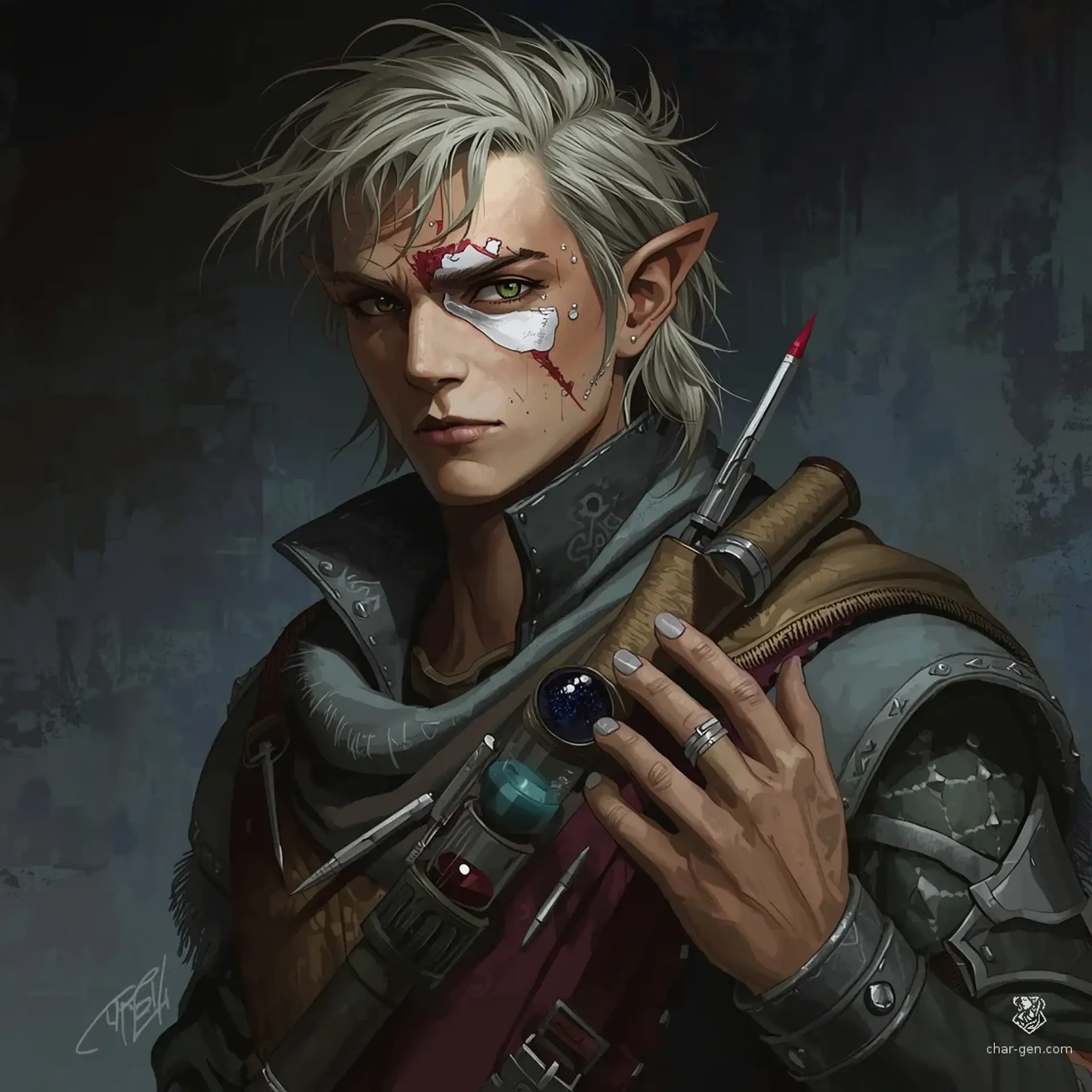 Kaelen Vane - AI-generated fantasy NPC