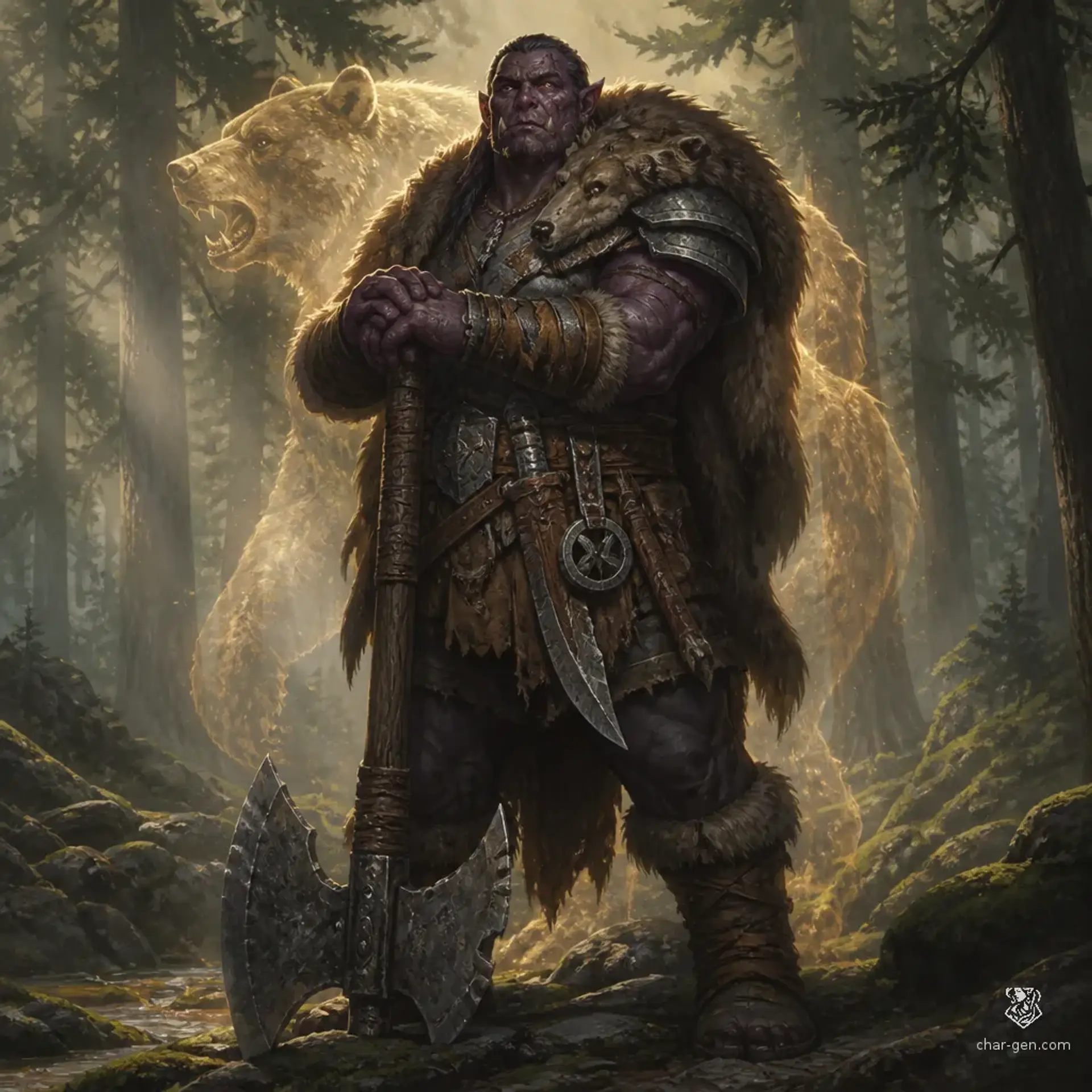 Thokk Skullbreaker - AI-generated fantasy Character