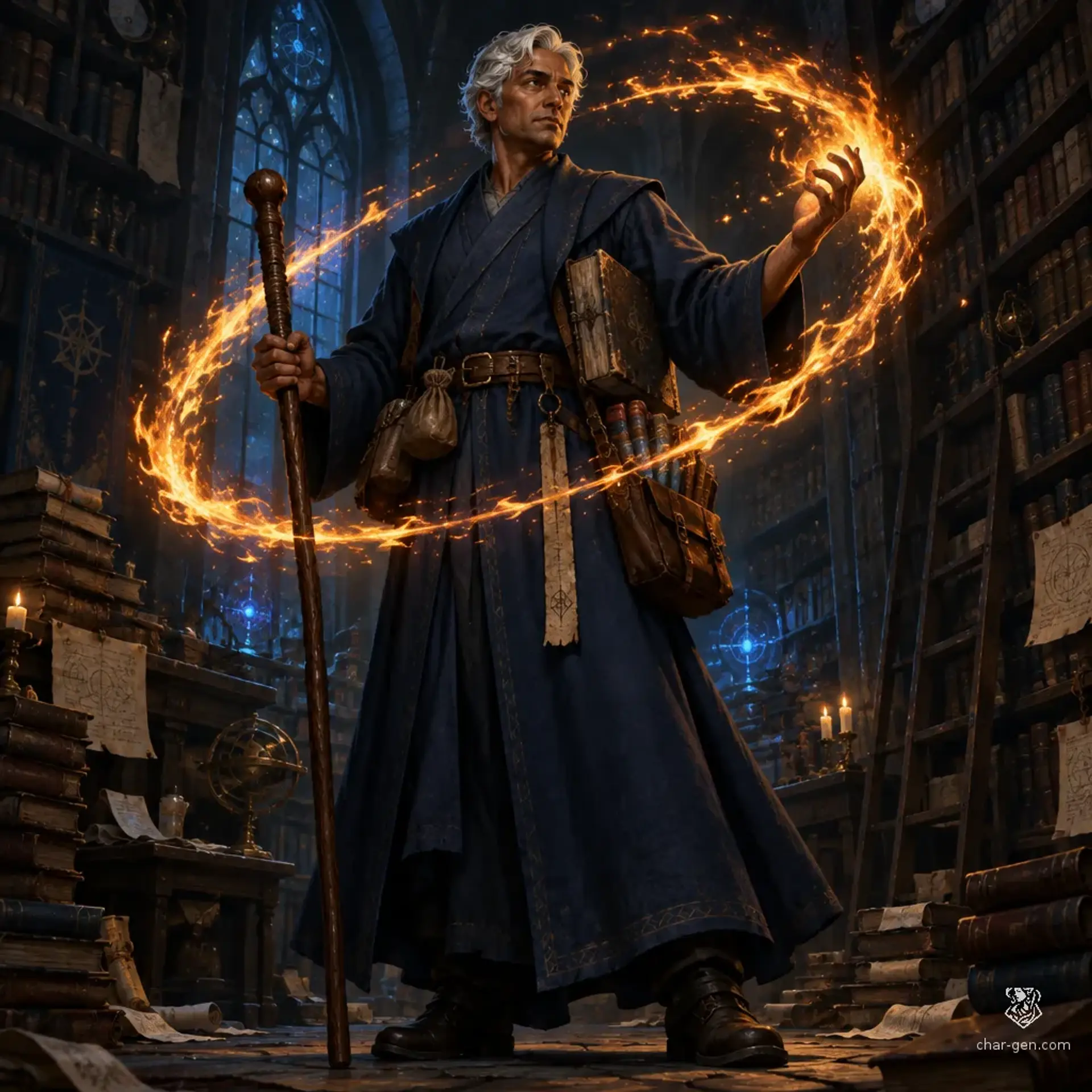 Aleron Voss - AI-generated fantasy Character