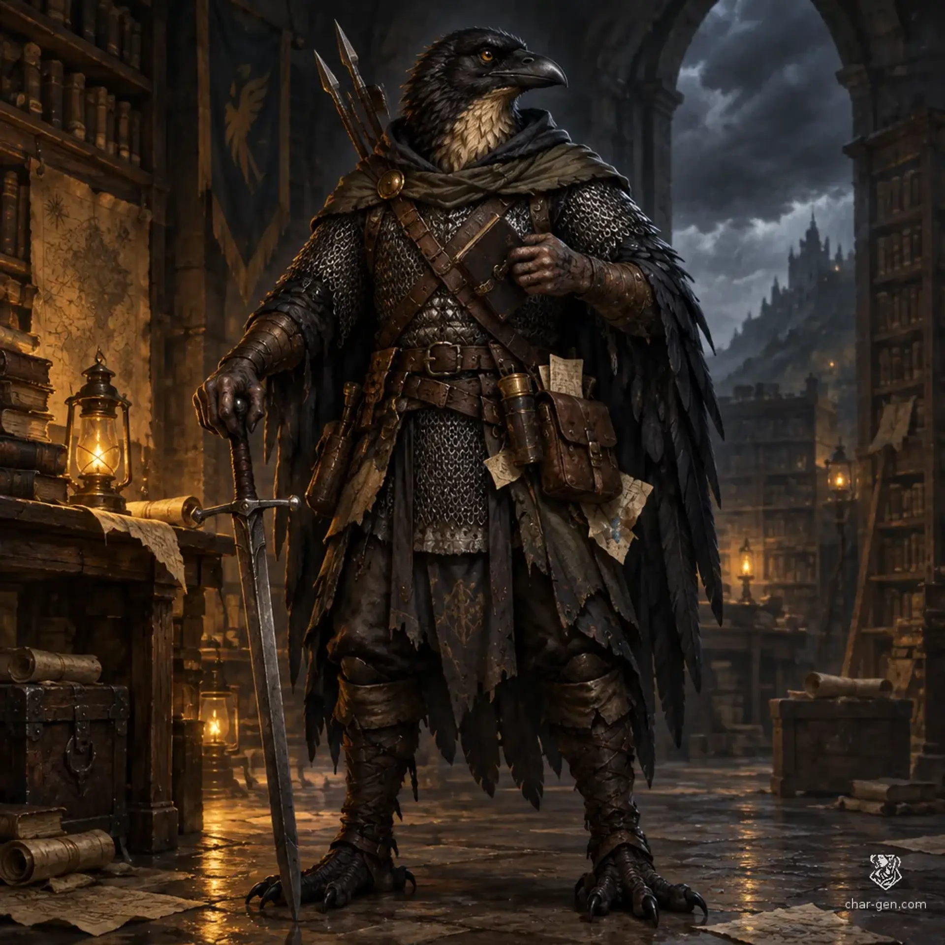 Tavur - AI-generated fantasy Character