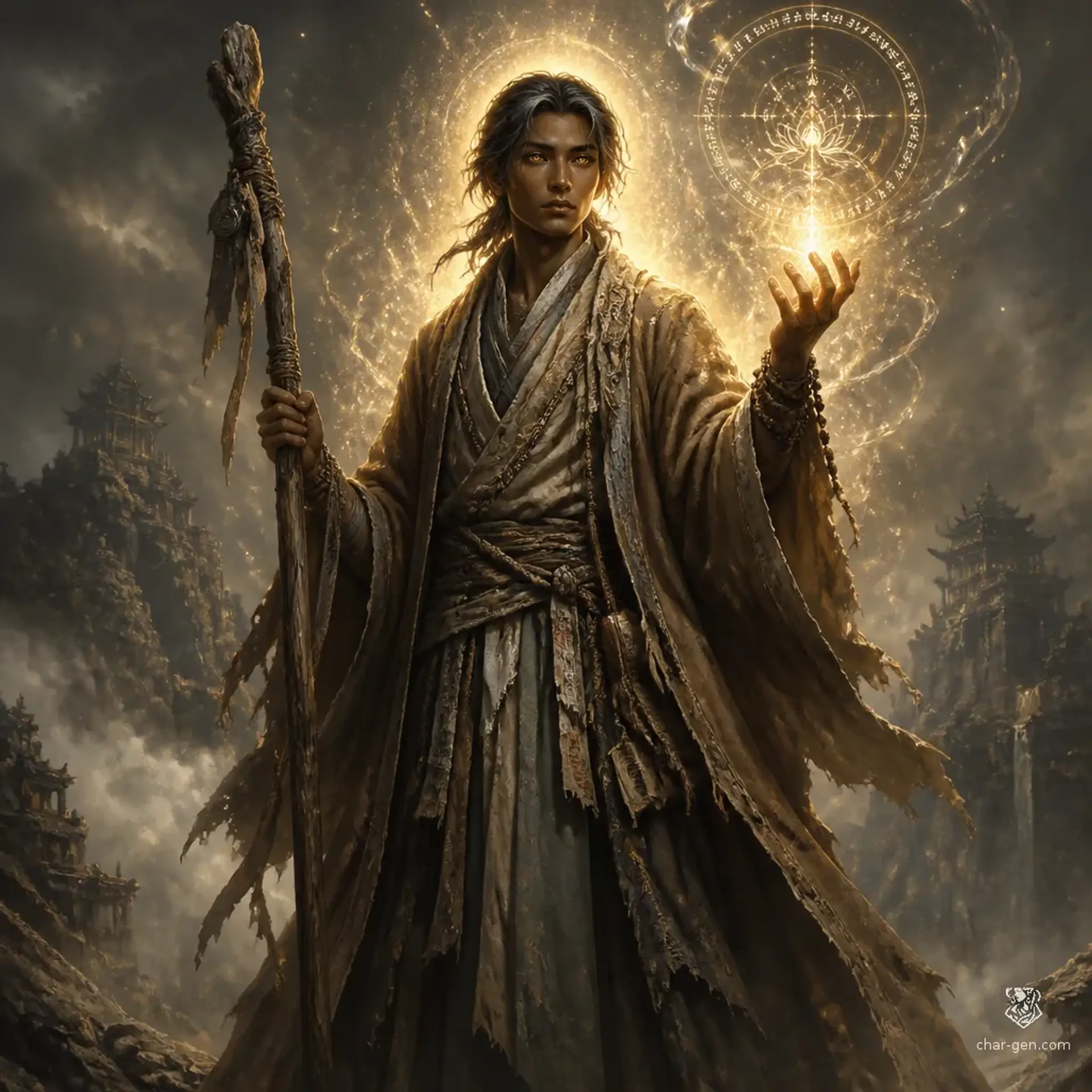 Elias Ashwake - AI-generated fantasy Character
