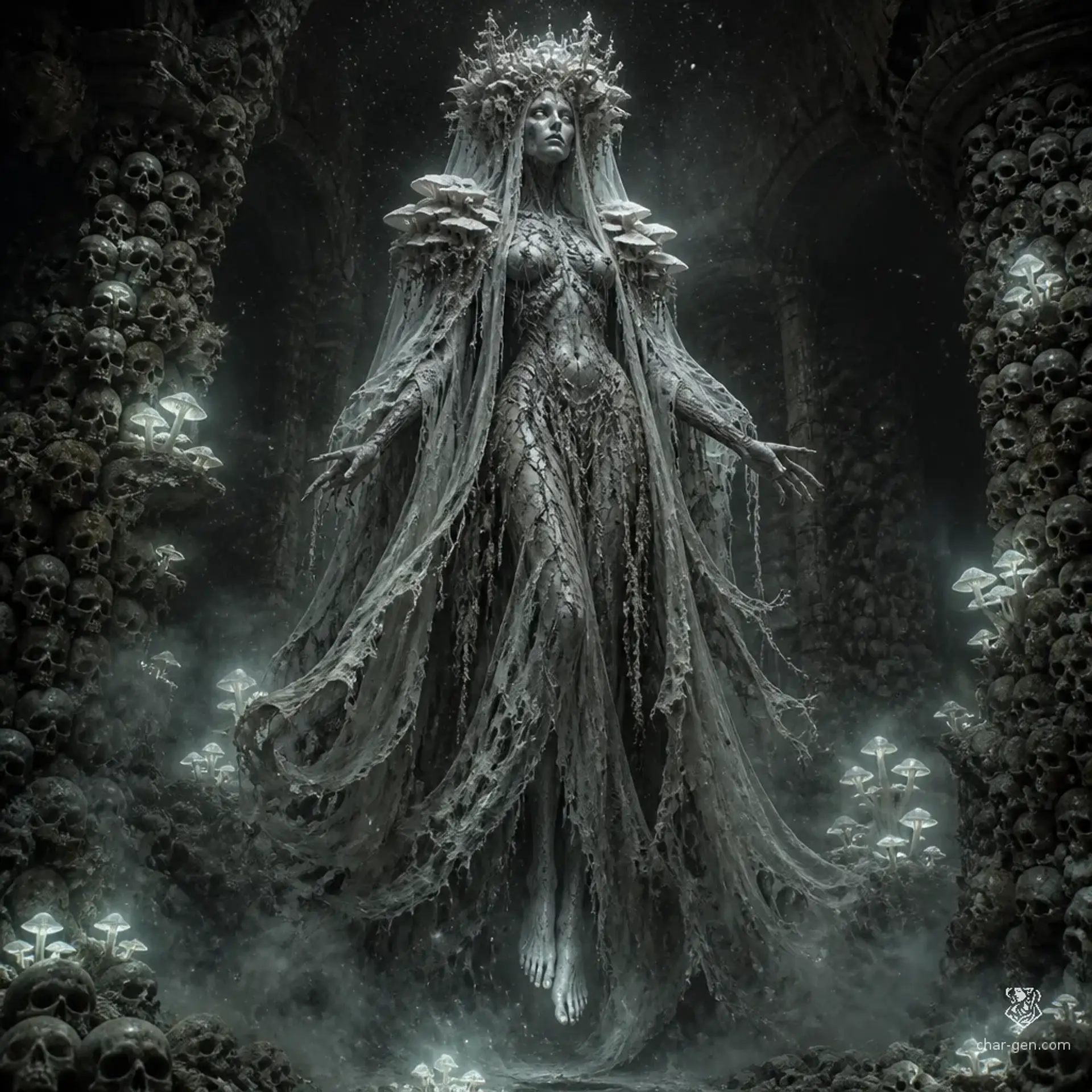 The Shroud-Mother - AI-generated fantasy Monster