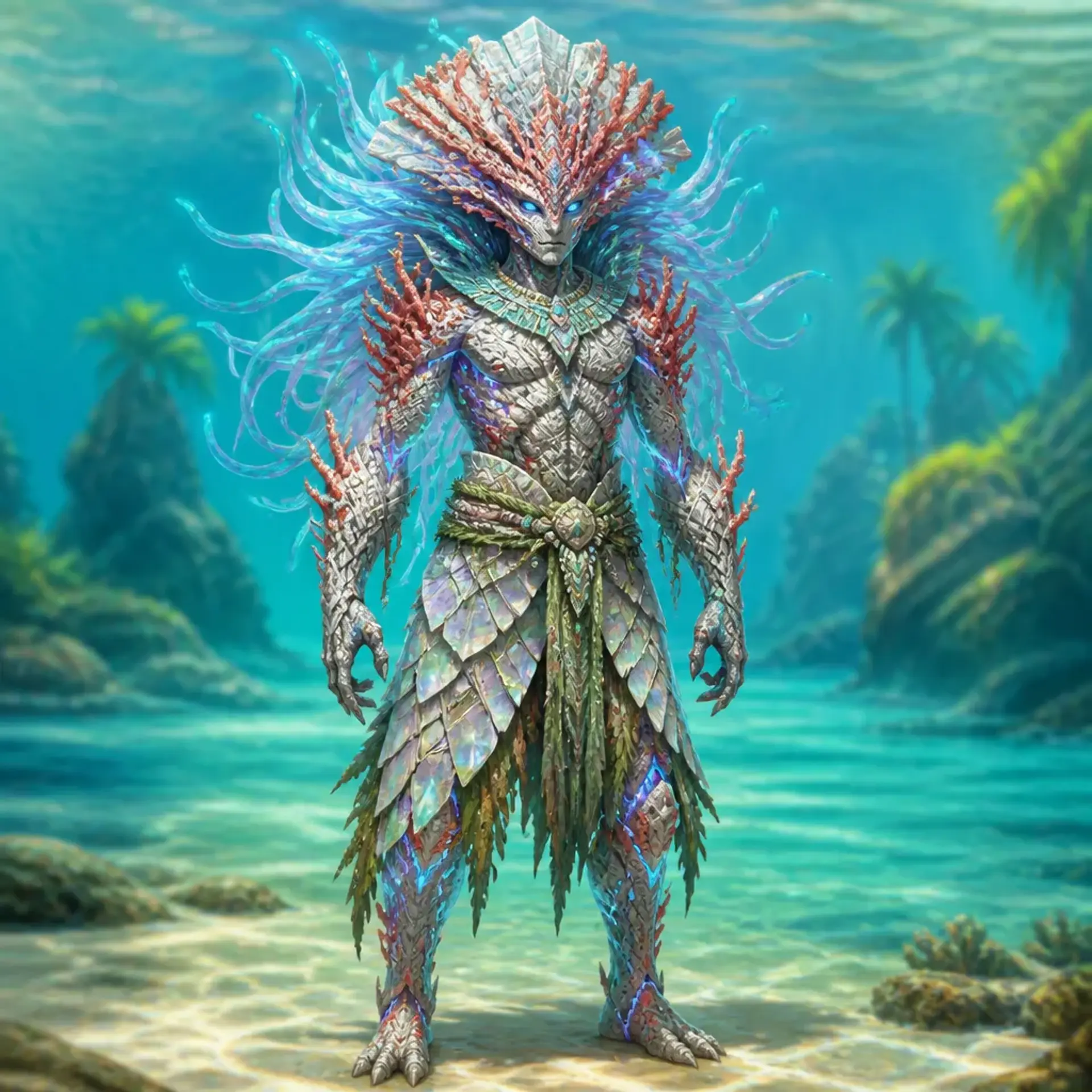 Korallionen - AI-generated fantasy Species